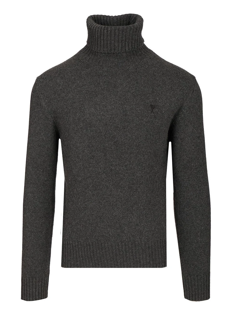 Ami Men Cashmere Turtleneck Sweater - 1