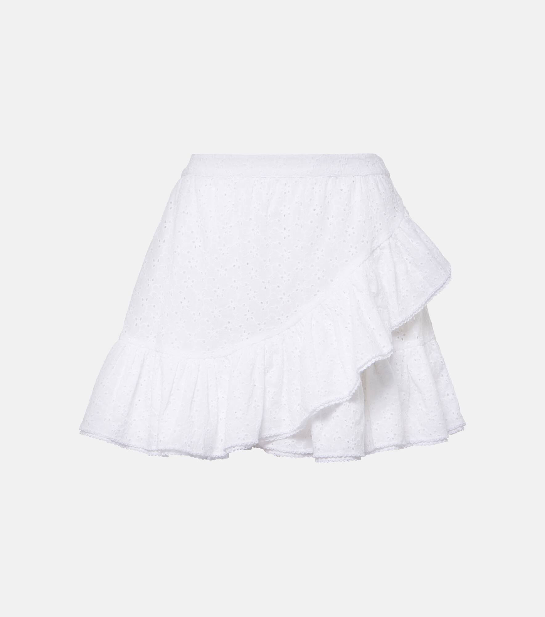 Bova broderie anglaise cotton miniskirt - 1