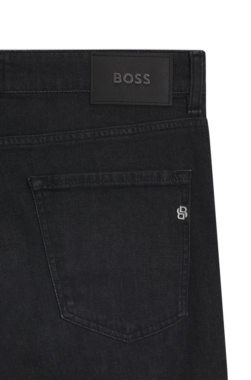 DELAWARE SLIM-FIT JEANS IN BLACK ITALIAN-MADE DENIM 6