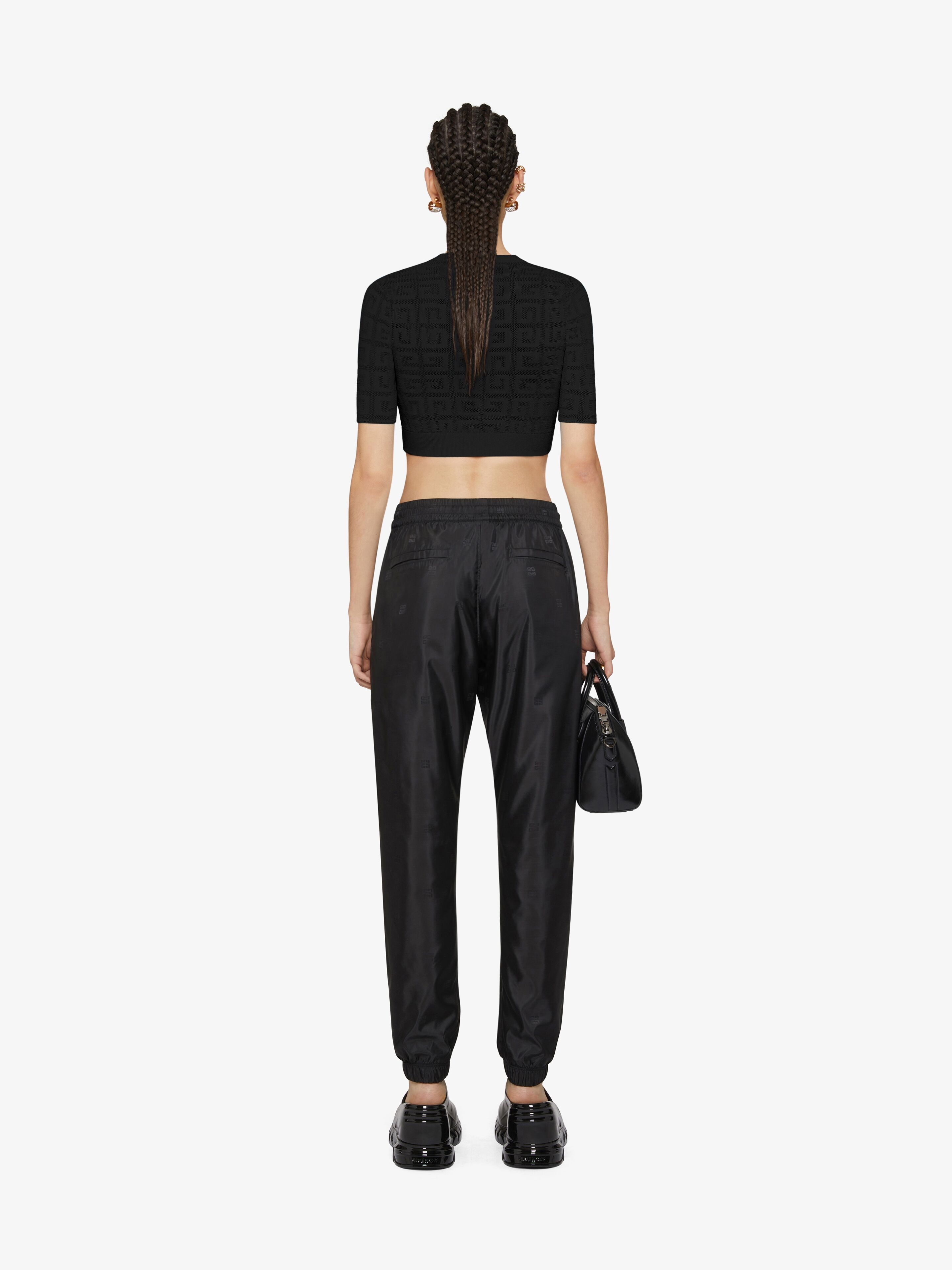 CROPPED SWEATER IN 4G JACQUARD - 4
