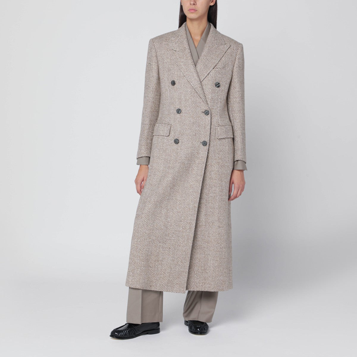 Tagliatore - Tagliatore herringbone coat - 1