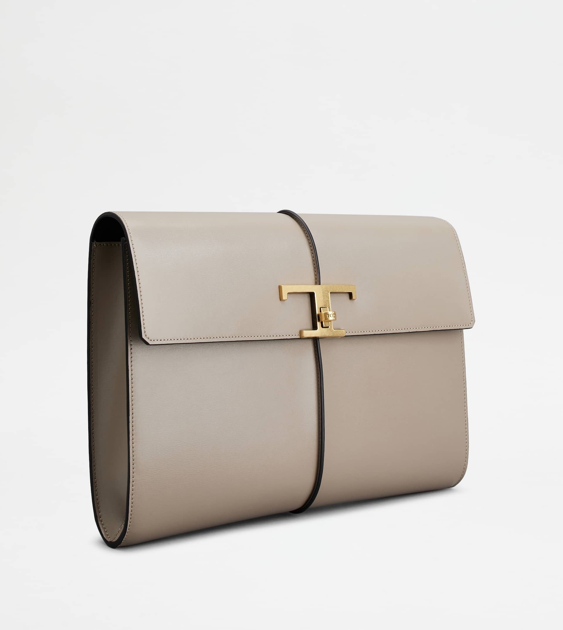 TIMELESS DOCUMENT HOLDER IN LEATHER SMALL - GREY - 3
