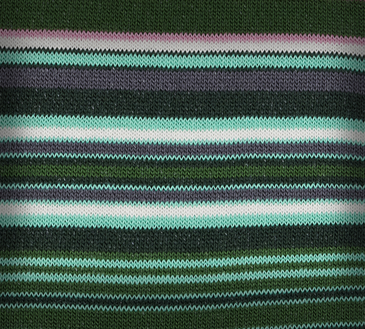 Green Cotton-Blend Stripe Socks - 4