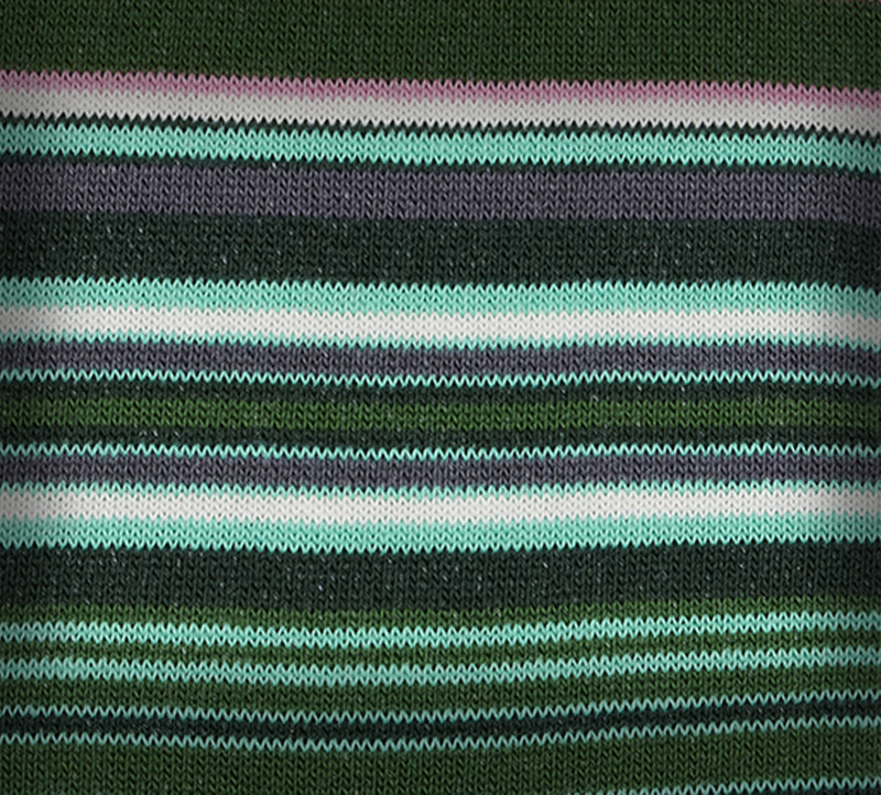 Green Cotton-Blend Stripe Socks 4