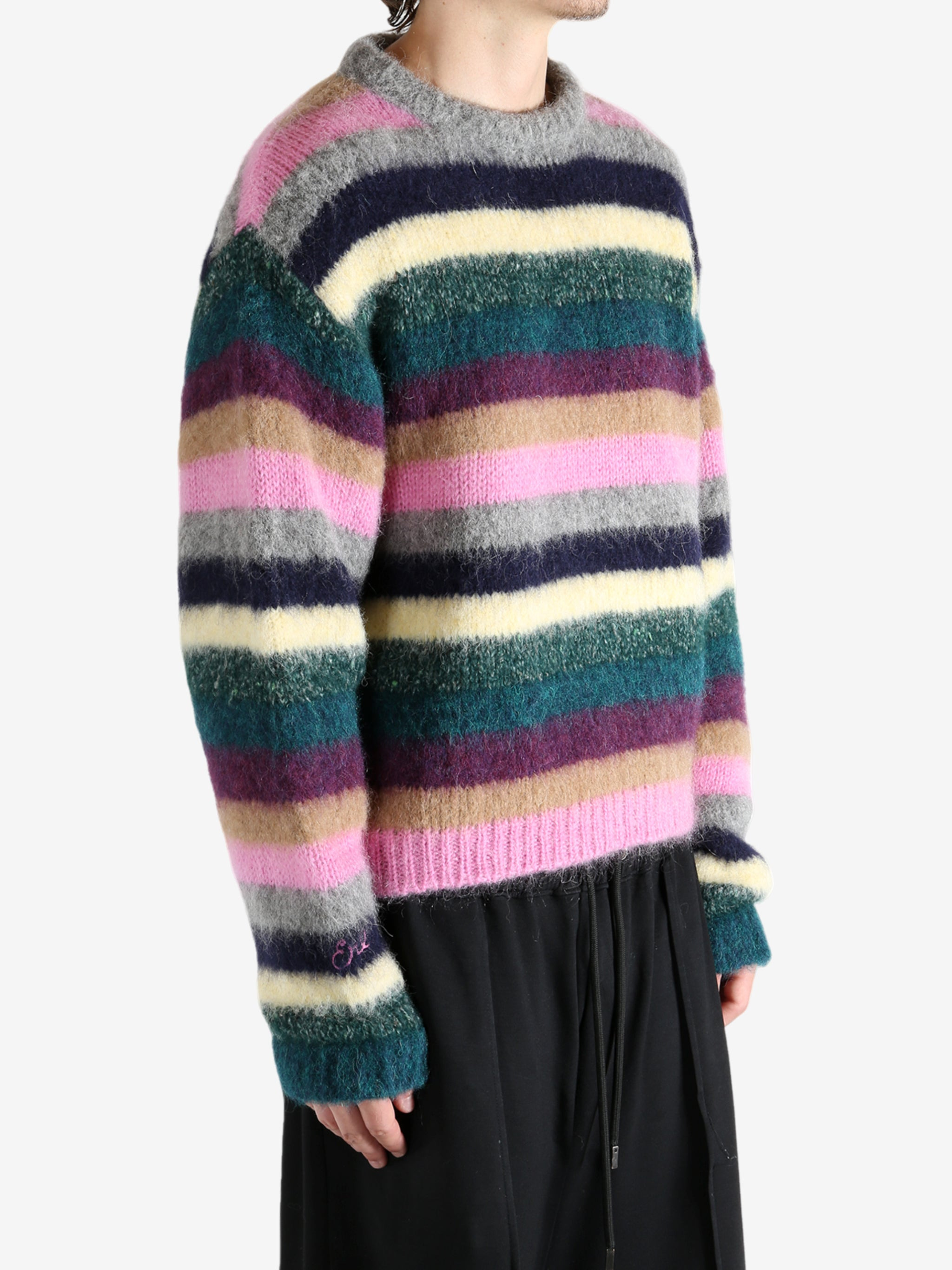 ERL - Unisex Striped Alpaca Crewneck - 2