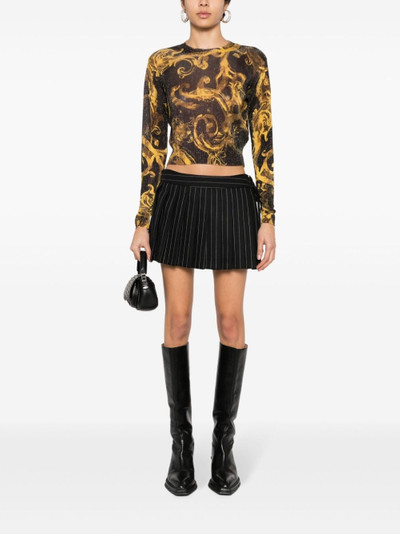VERSACE JEANS COUTURE Watercolour Couture fine-knit top outlook