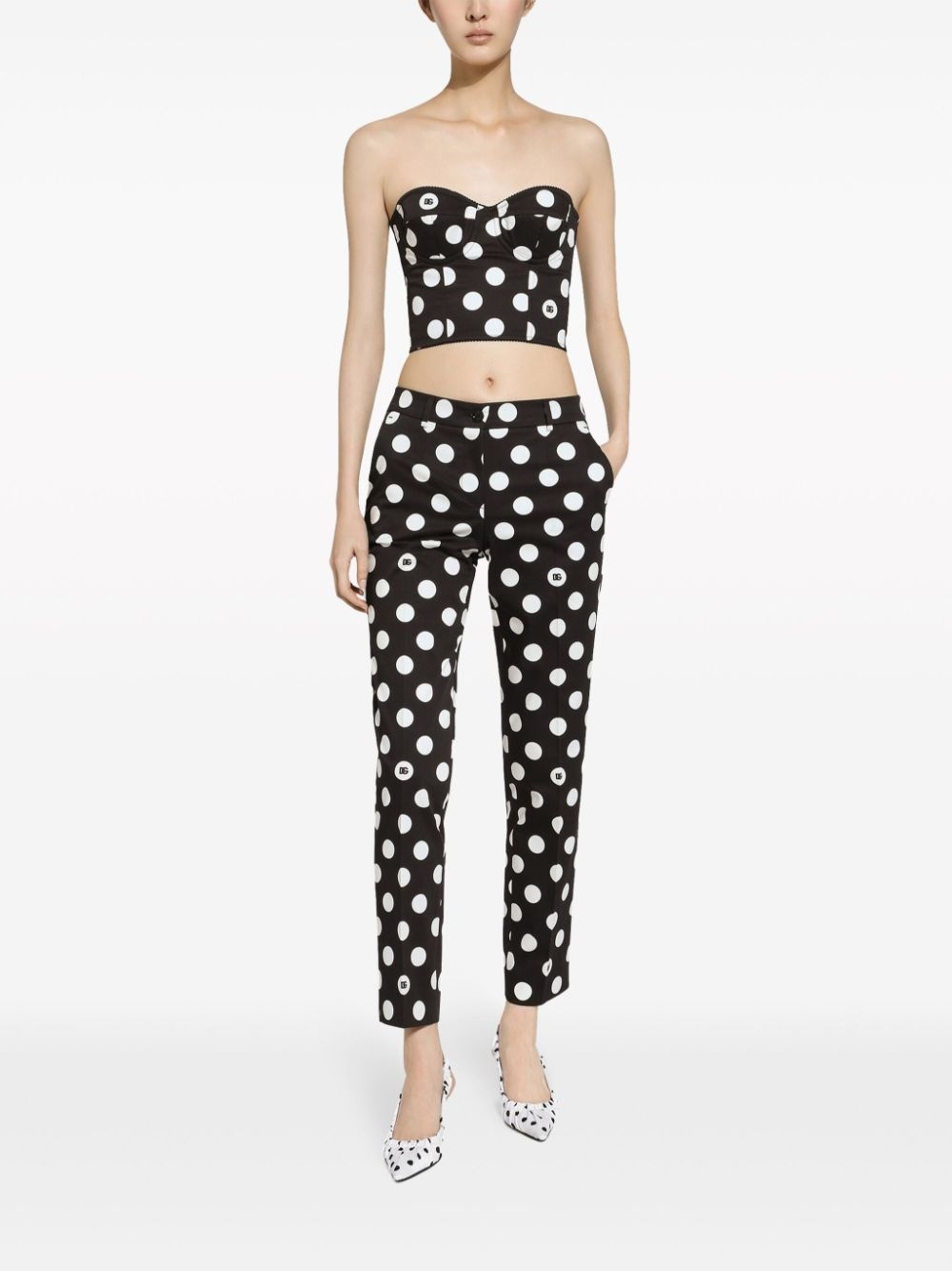 mid-rise straight-leg trousers - 2