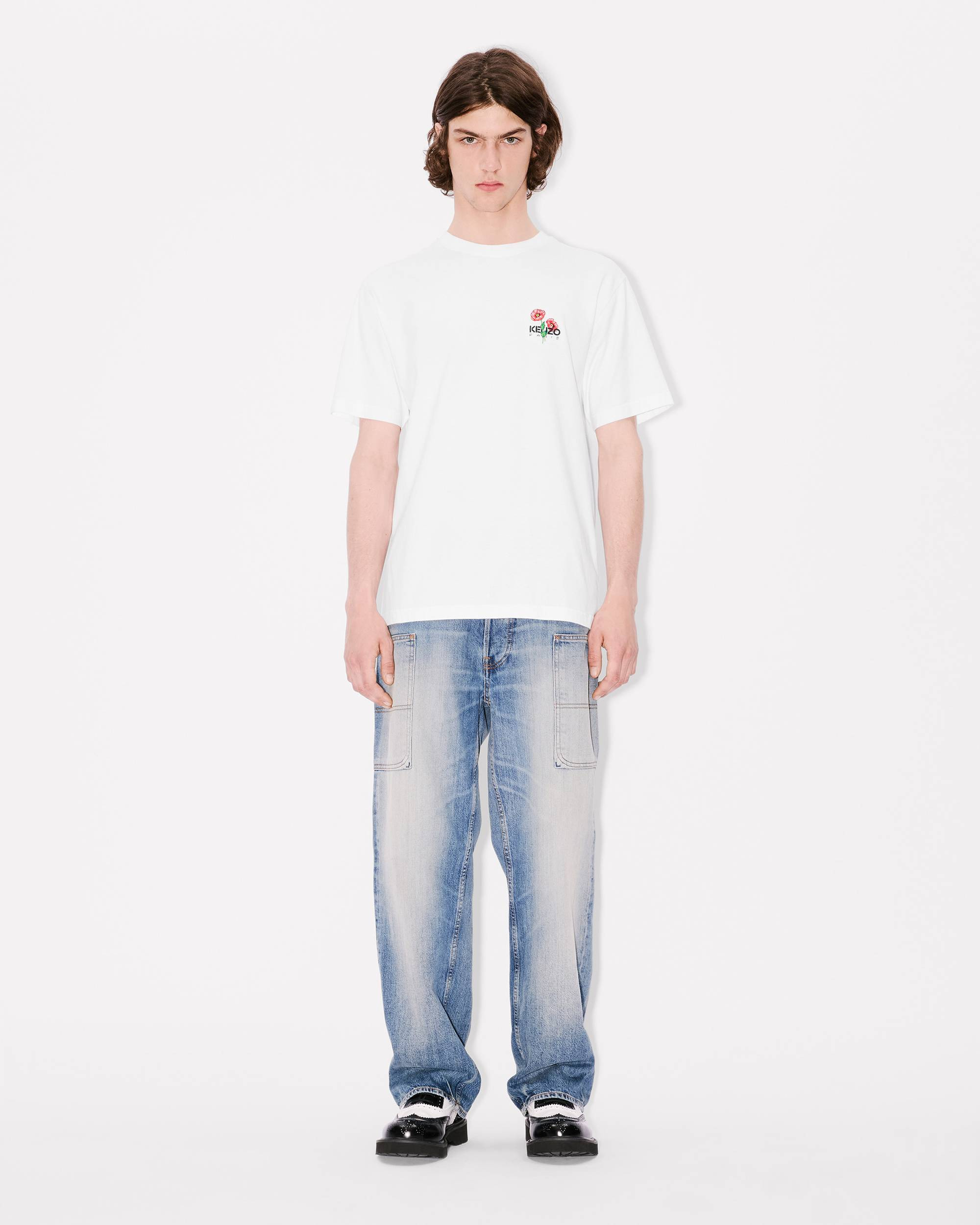 'KENZO Archive Bouquet' embroidered T-shirt in cotton - 5