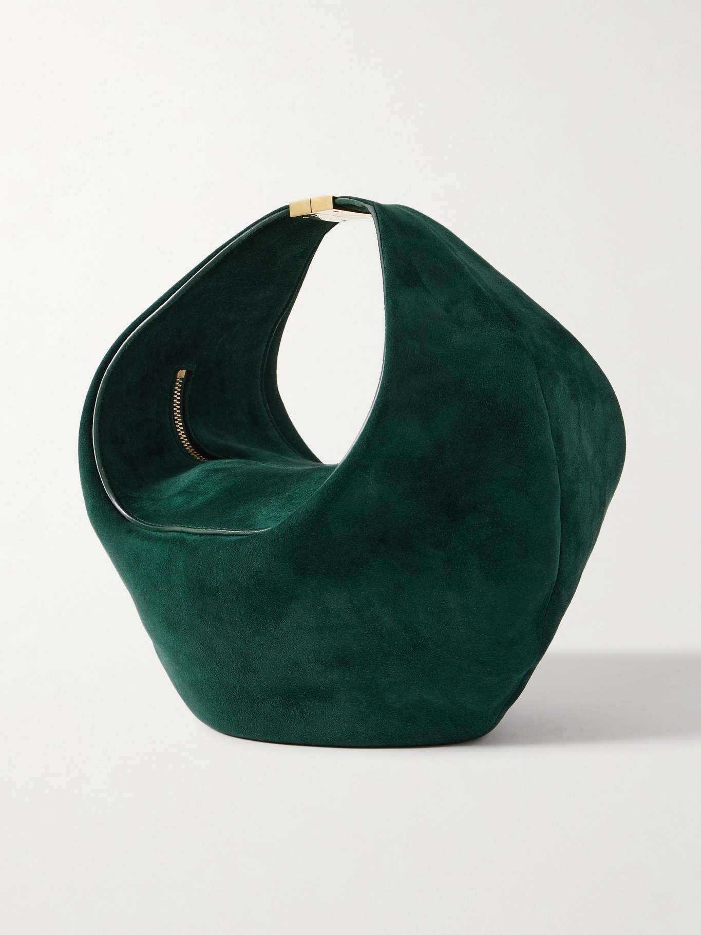【KHAITE】オリビアスモールスエードハンドバッグ Khaite Olivia Small Suede Shoulder Bag | Neiman Marcus