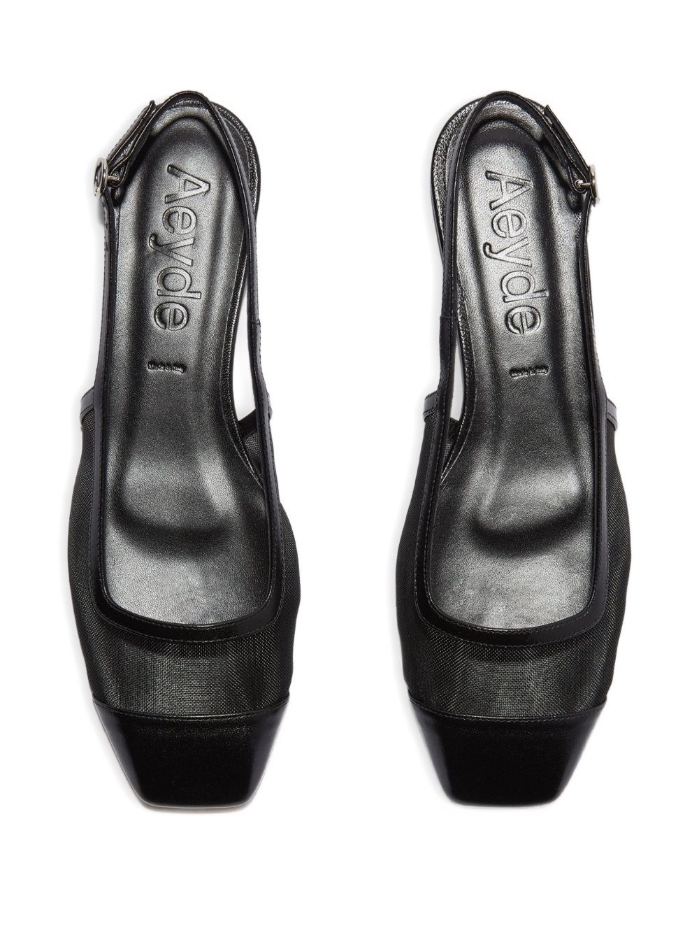 Geraldine mesh-panel slingback ballet flats - 3