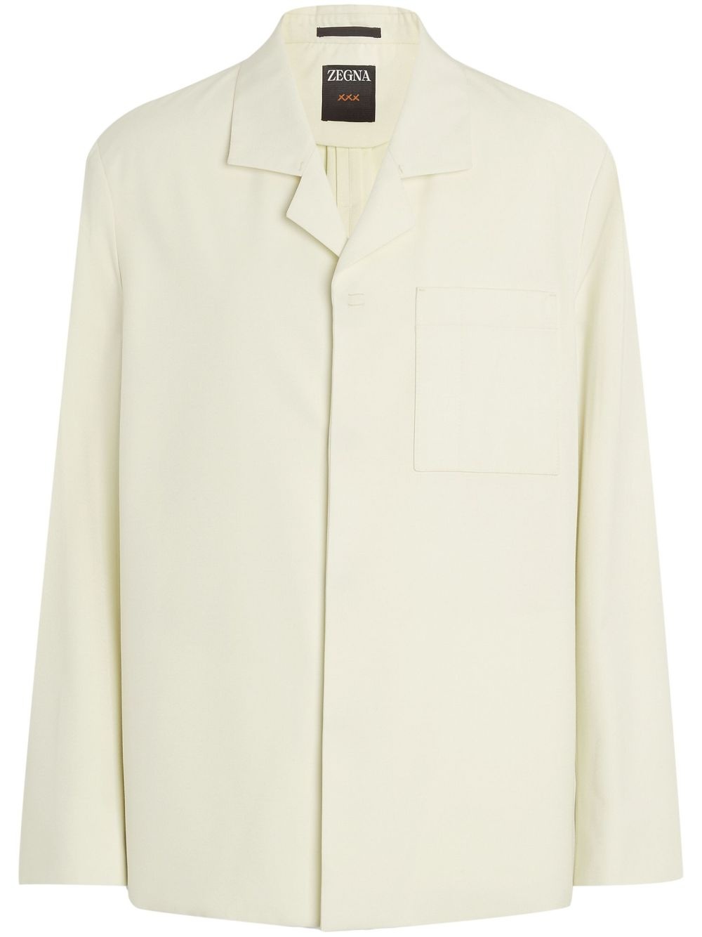 silk-blend jacket - 1