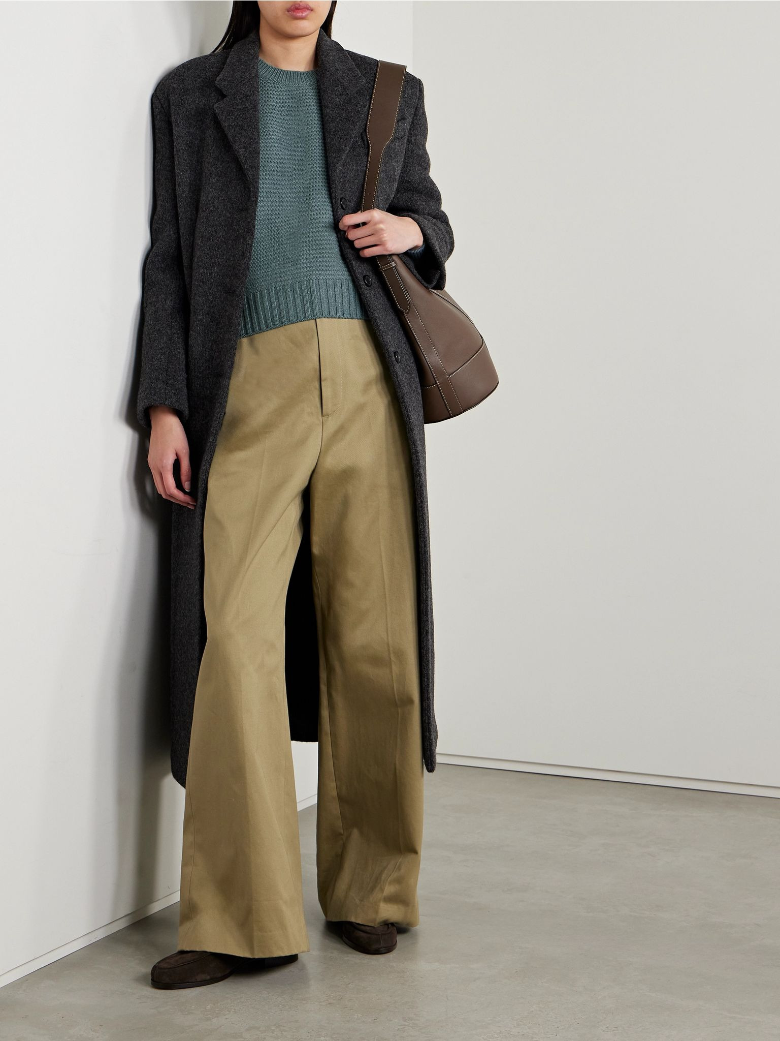 Ashi cropped ribbed cashmere sweater Blue - 2