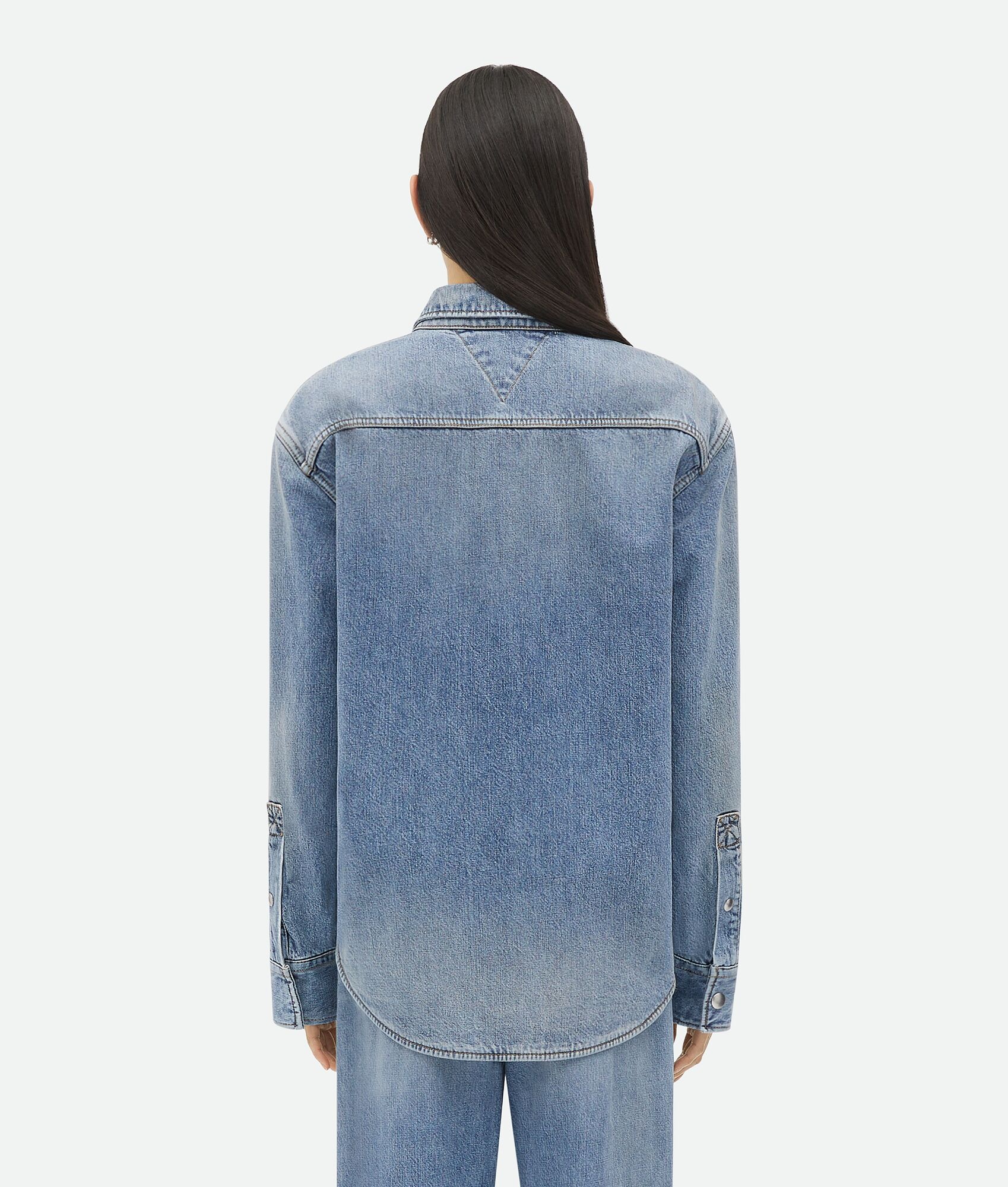 Vintage Medium Indigo Denim Shirt - 3