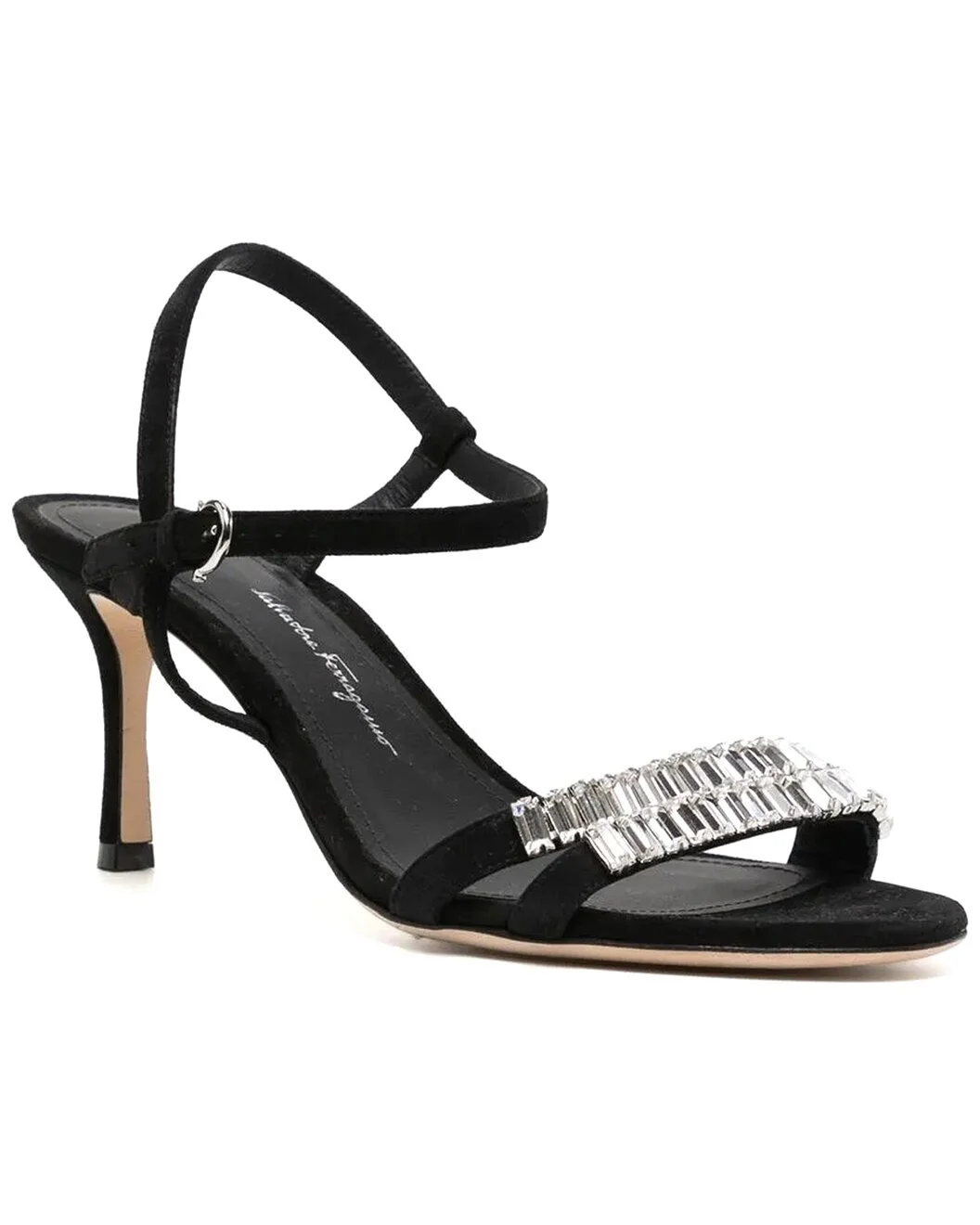 Ferragamo 7mm Embellished Leather Sandal - 1