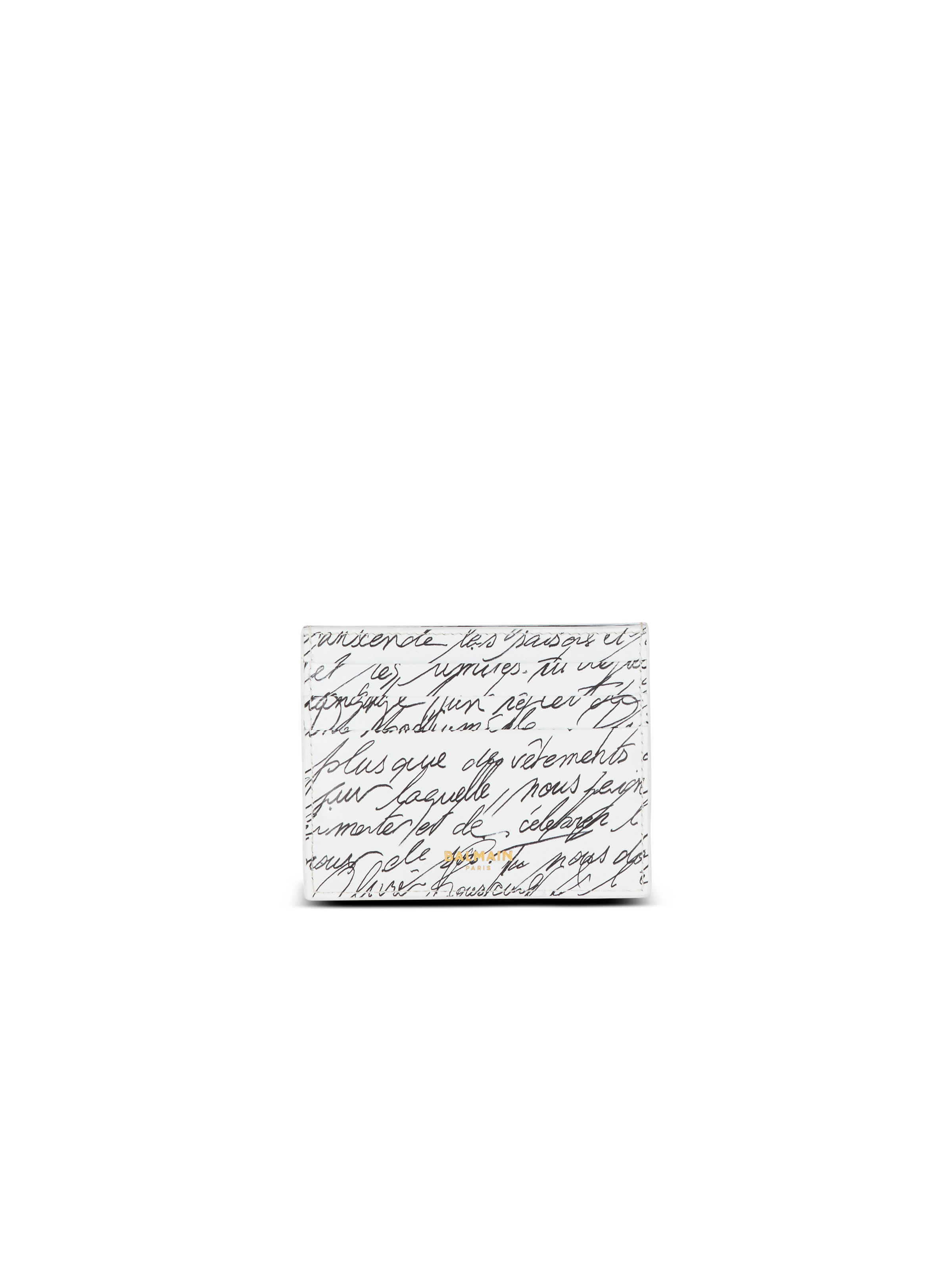 Calfskin B-Buzz card holder with "Love Letter" print - 3