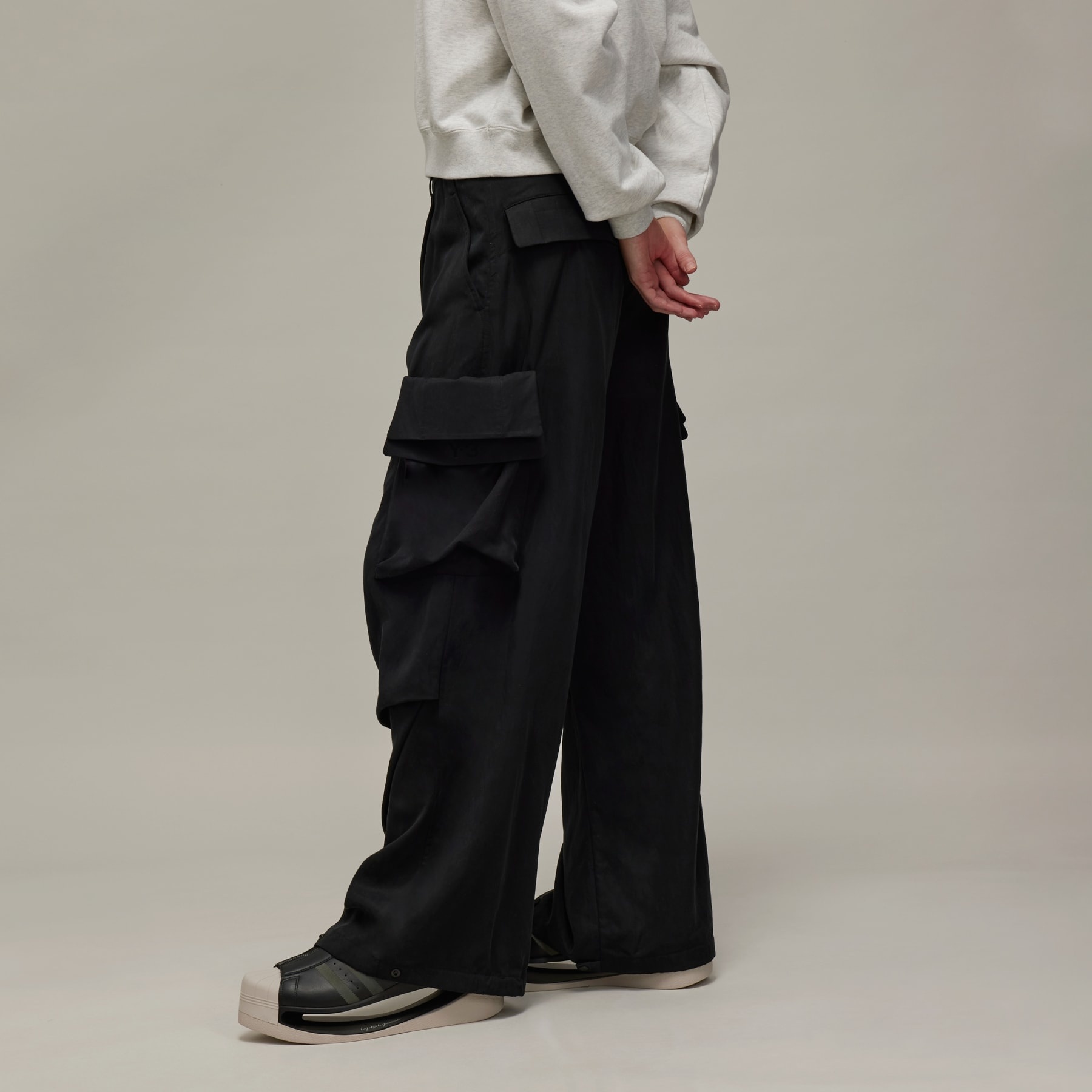 Y-3 Washed Twill Cargo Pants - 4