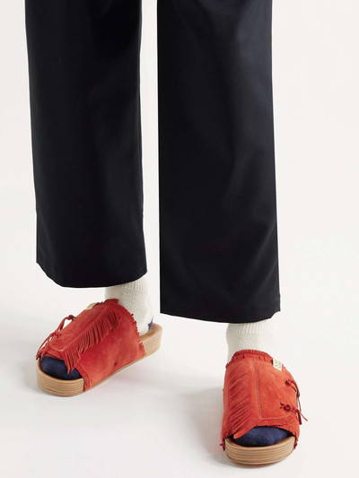 visvim Christo Shaman-Folk Fringed Suede Sandals outlook