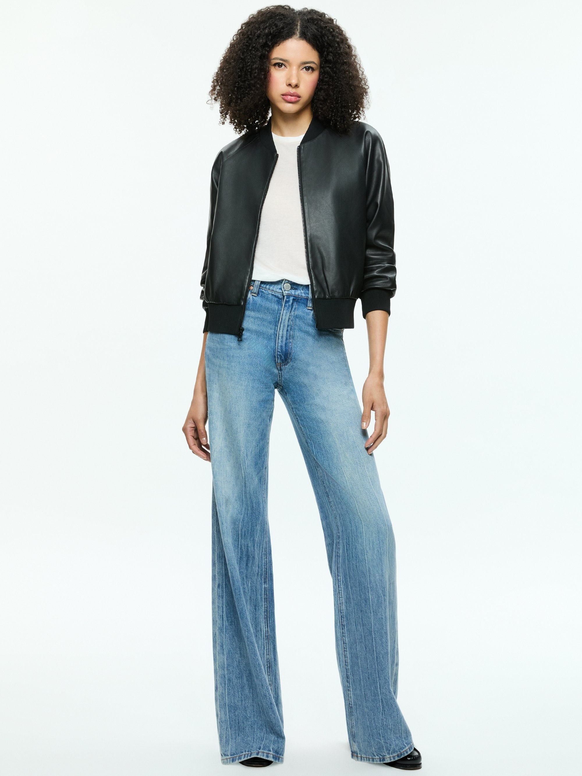 FELISA LEATHER VARSITY JACKET - 3