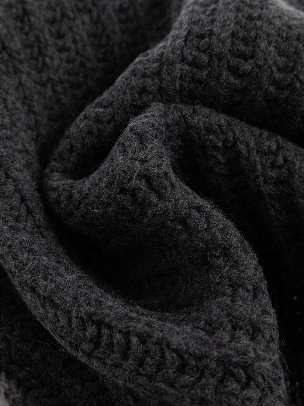 ribbed-knit fringed scarf - 3