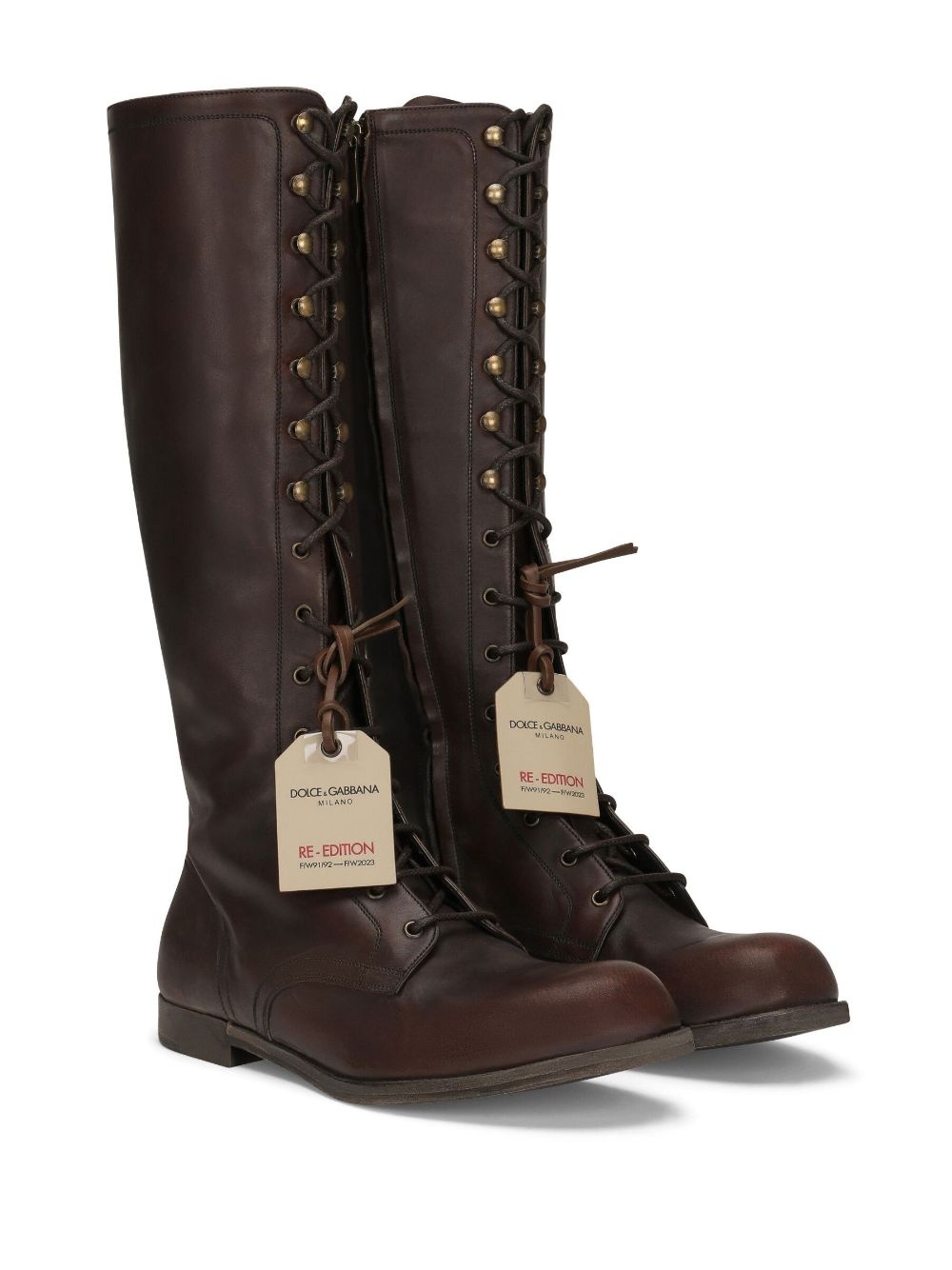Re-Edition lace-up leather boots - 2