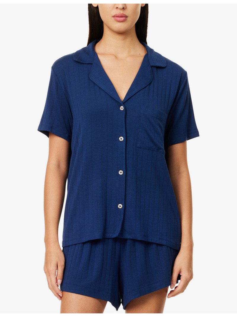 eberjey Gisele Ribbed Stretch-Woven Pyjama Set outlook