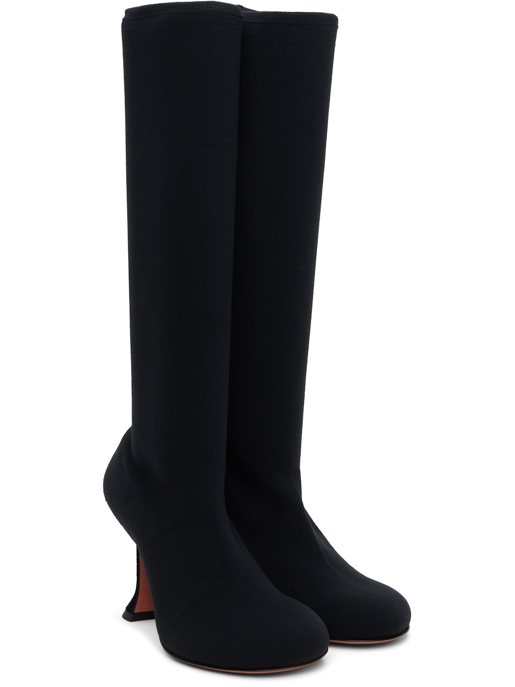 Black Veneda Stretch Tall Boots - 4