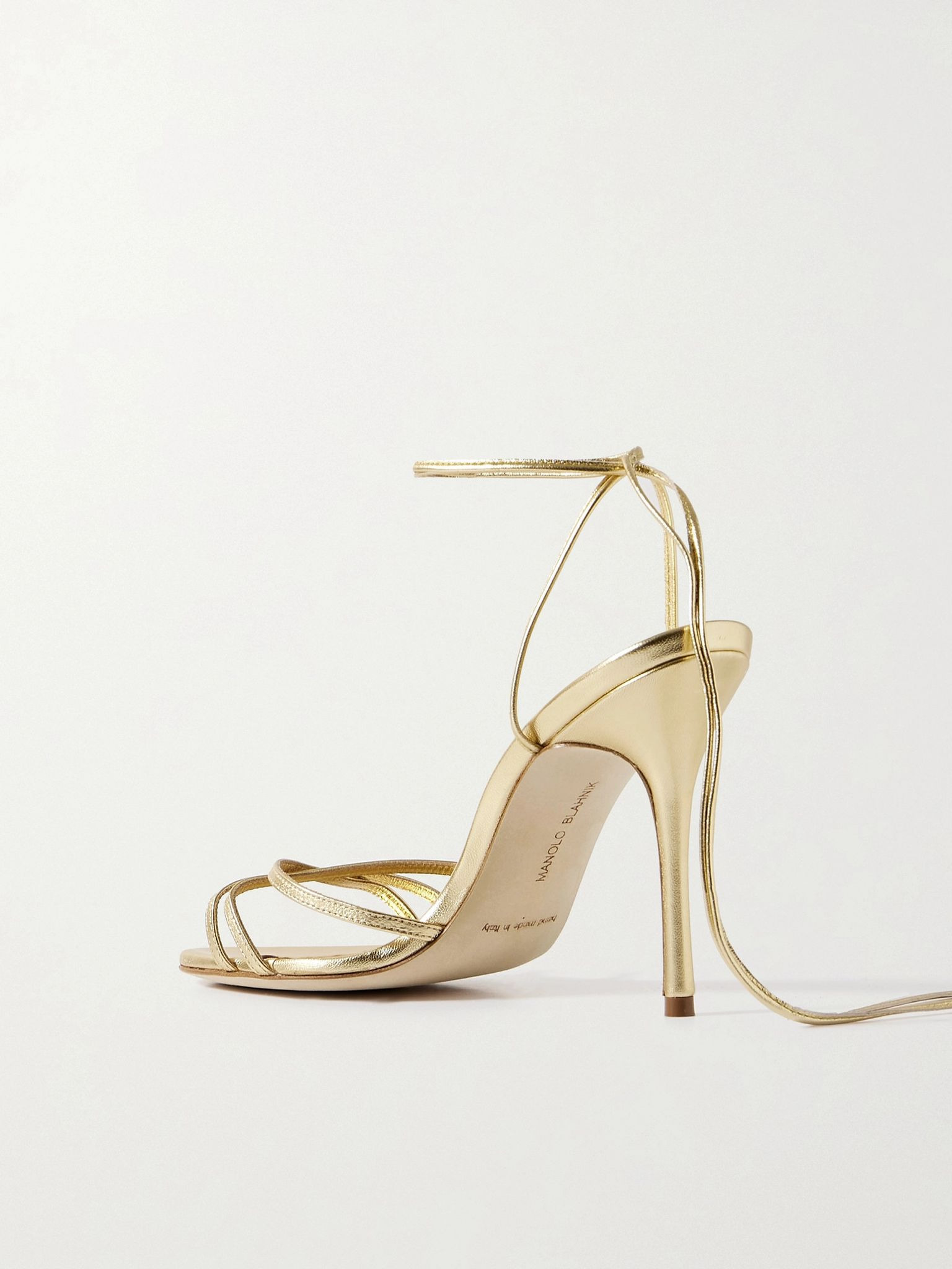 Leva 105 metallic leather sandals Gold - 3