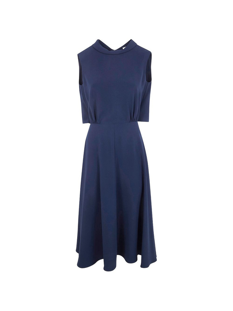 draped-panel midi dress 1