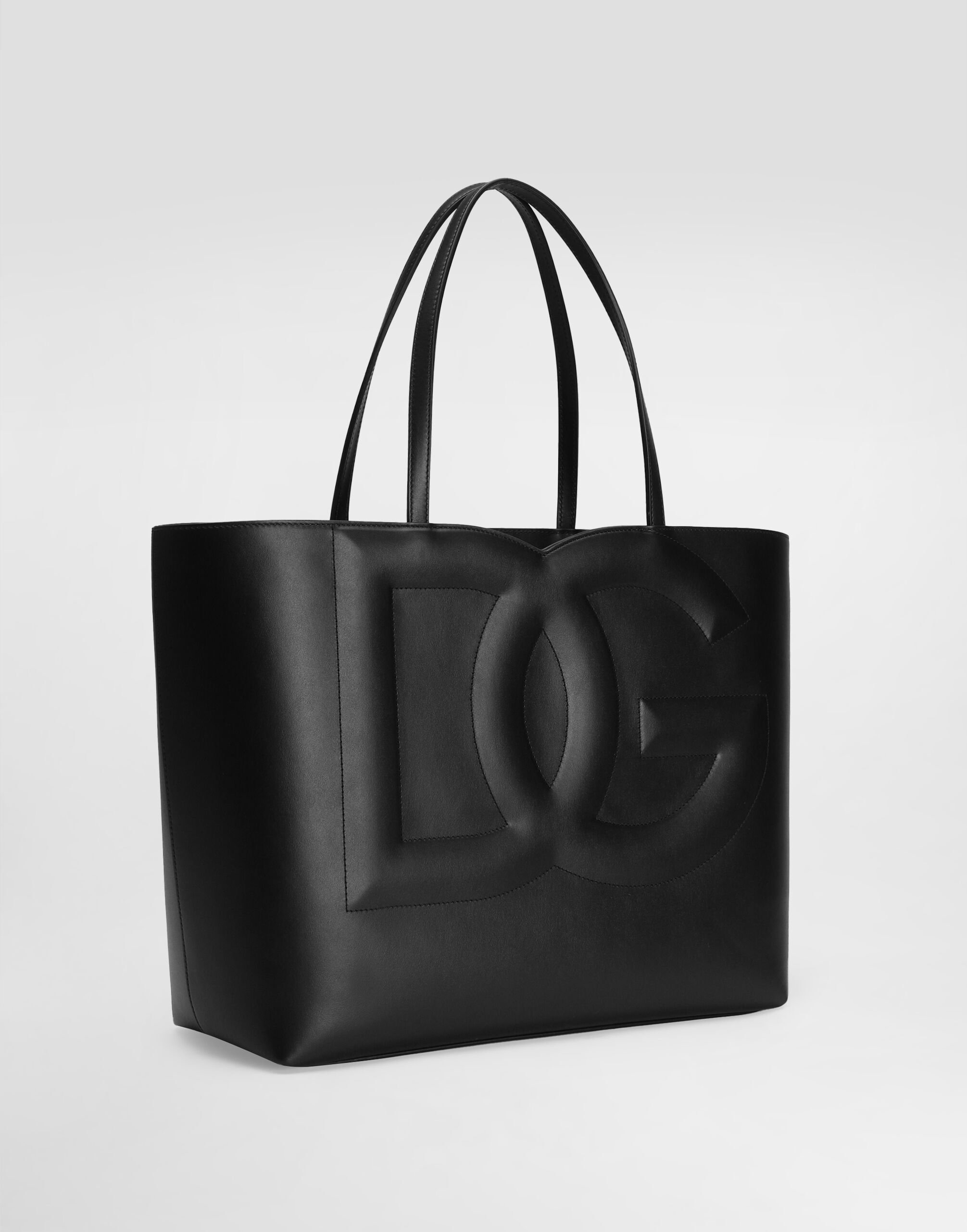 Medium calfskin Logo shopper - 3
