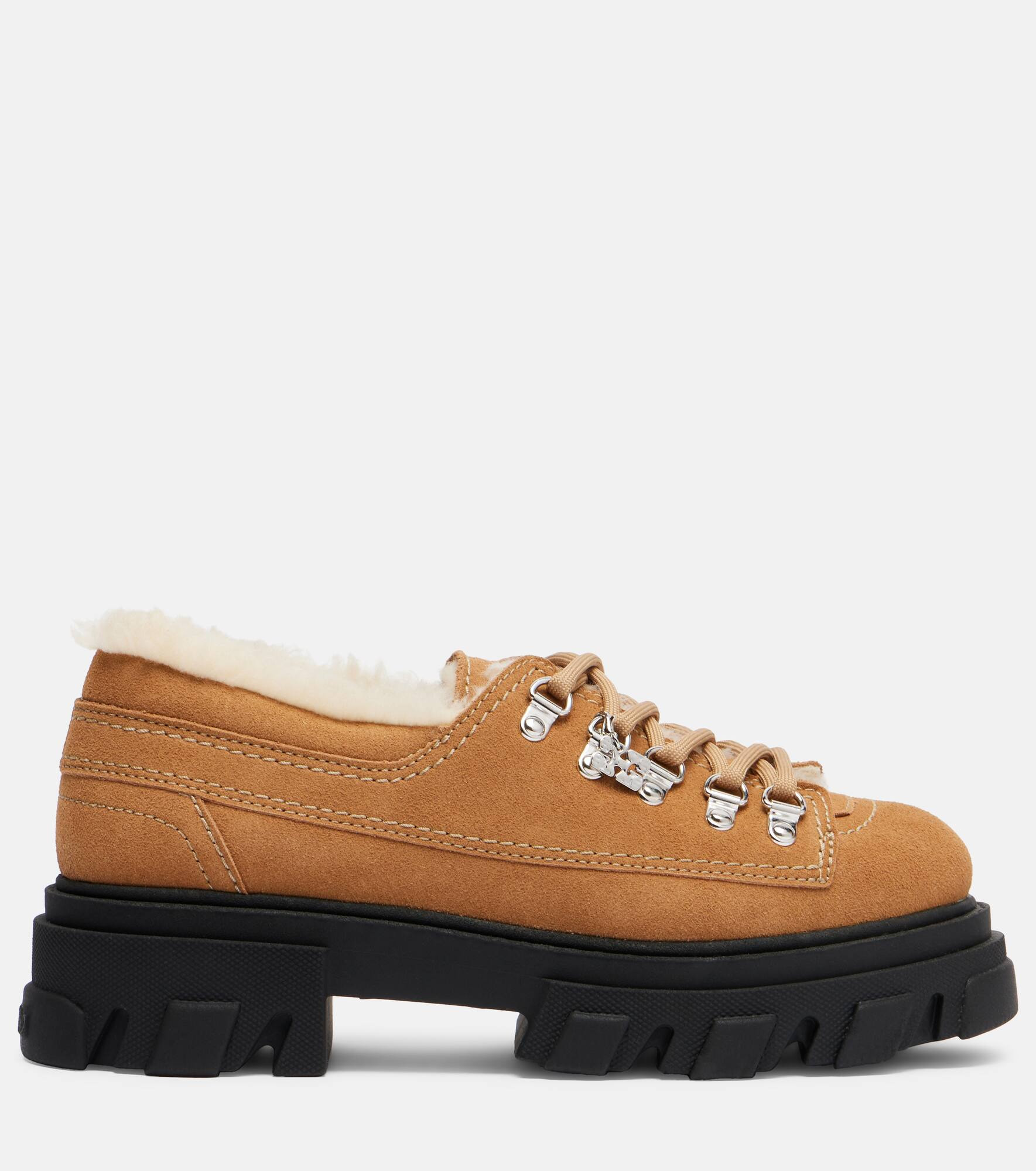 Faux leather platform loafers - 4