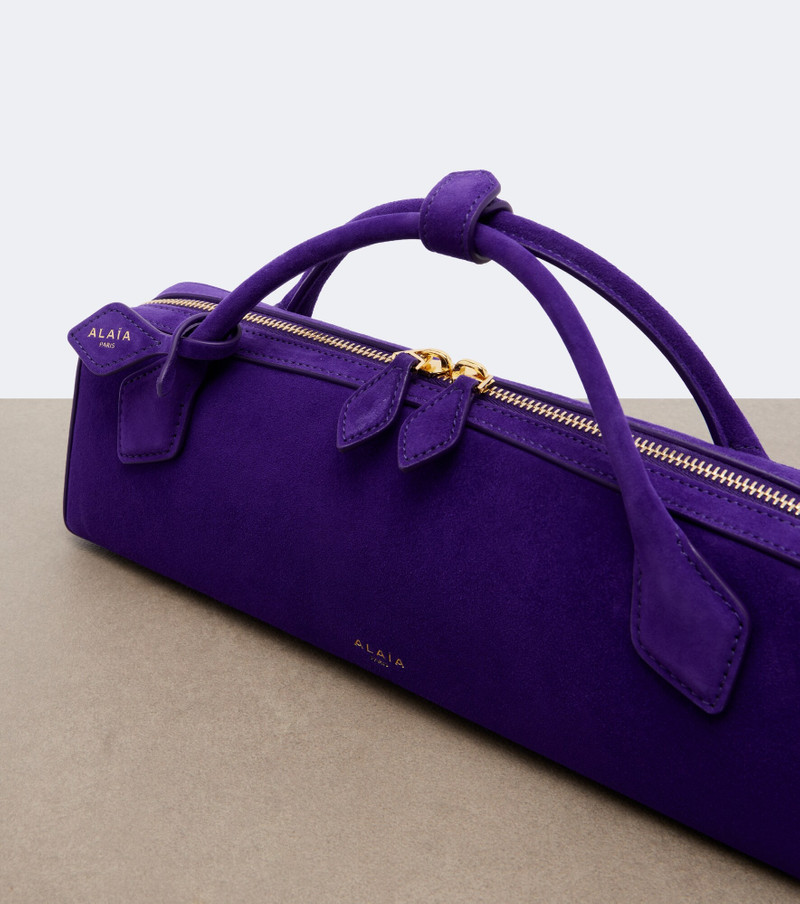 Le Teckel Small suede clutch 6