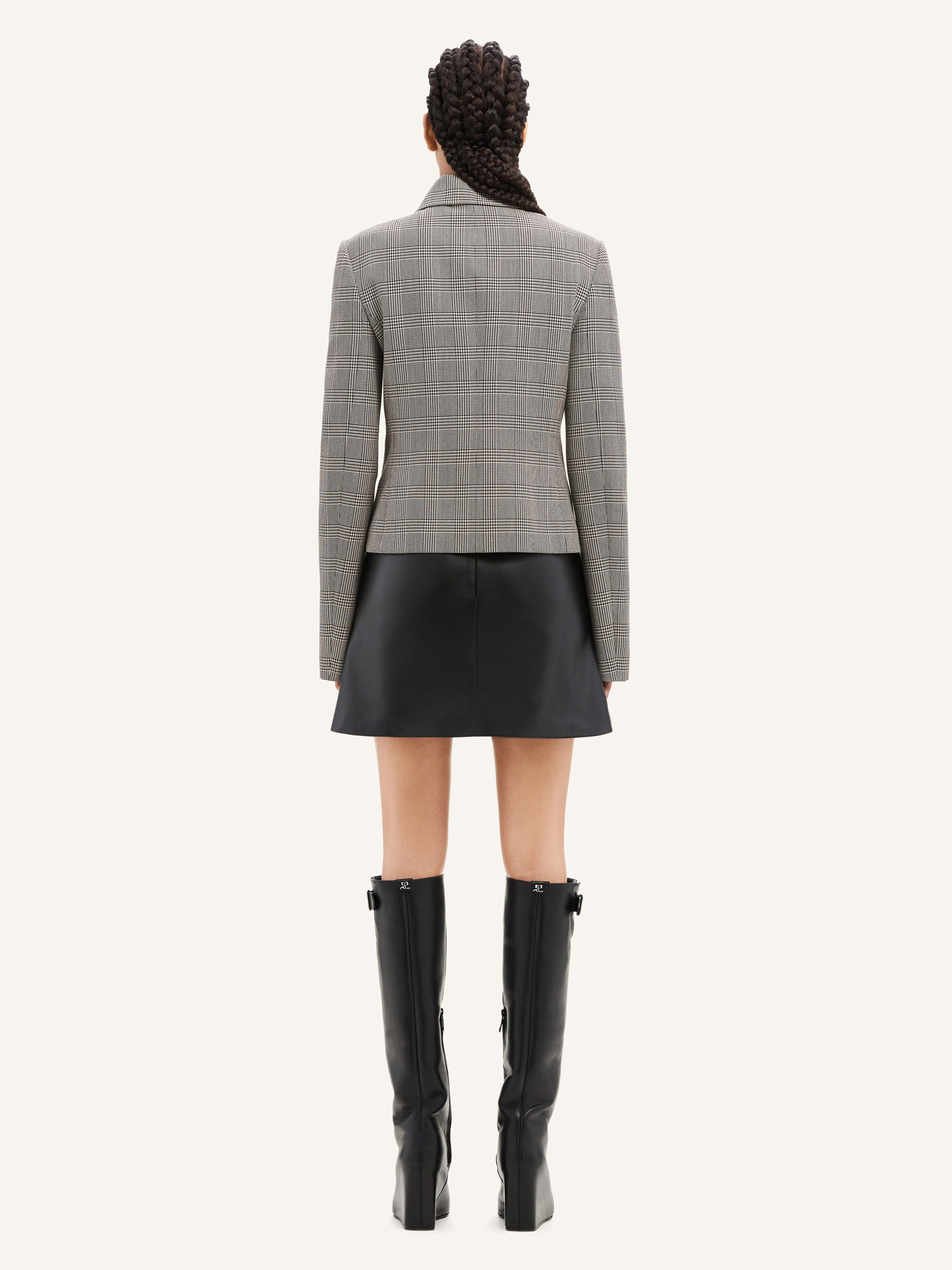 ZIPPED PRINCE OF WALES JACKET - 4