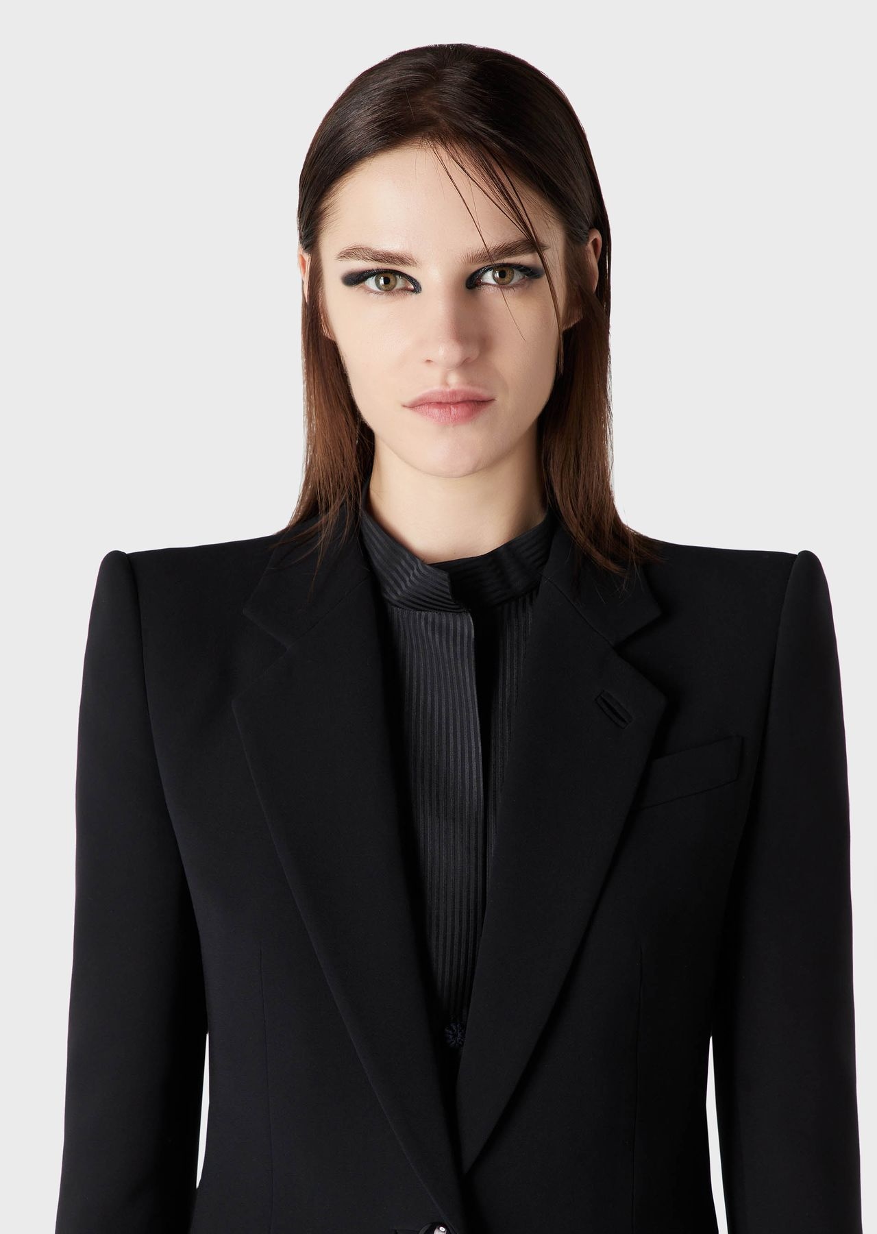 Single-breasted silk-cady jacket - 5