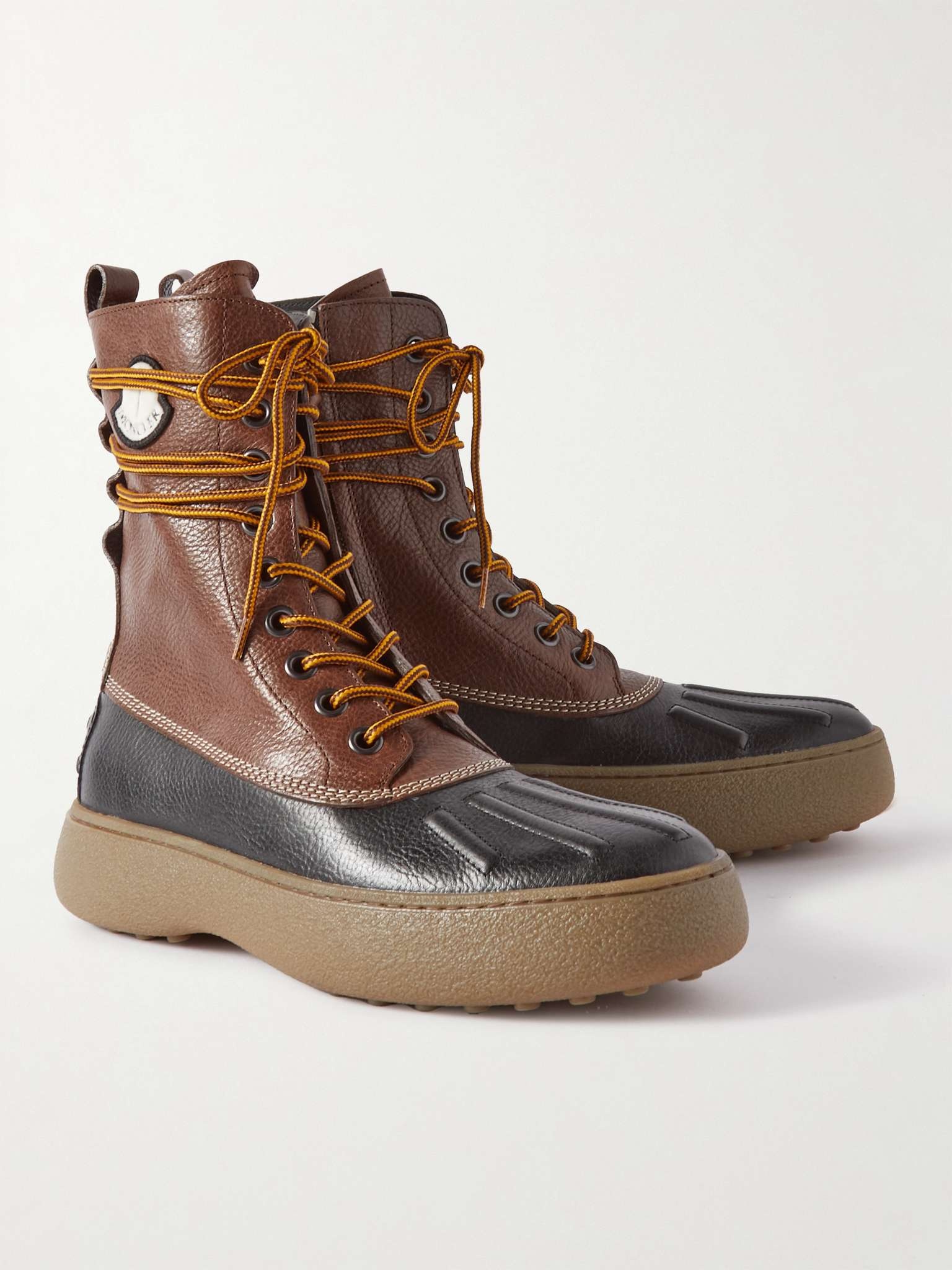 + Tod's + Palm Angels Winter Gommino Full-Grain Leather Boots - 4