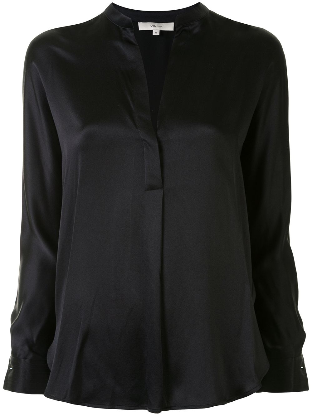 silk v-neck blouse - 1