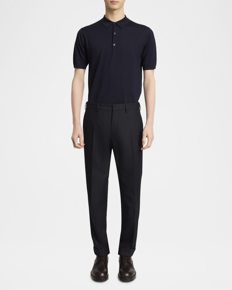 Dries Van Noten Men's Philip Herringbone Wool Pants outlook