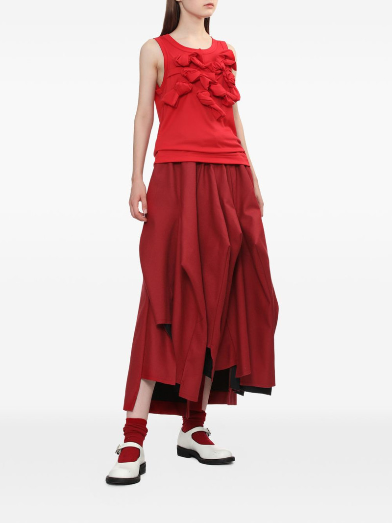 Comme Des Garçons elasticated layered trousers outlook