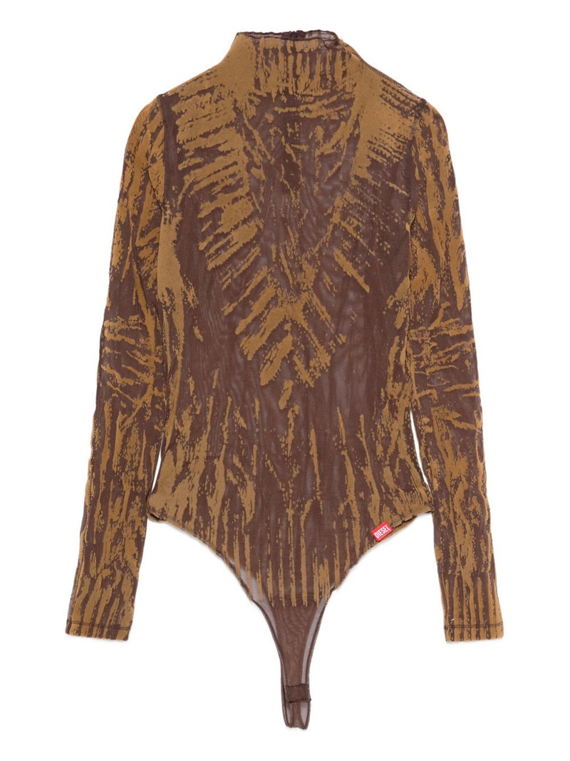 abstract-print high-neck bodysuit 1