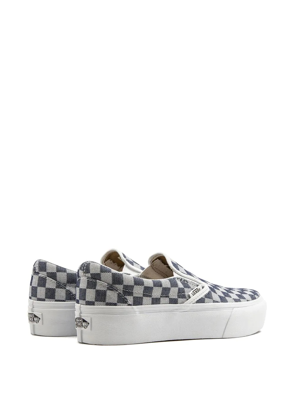 checkerboard platform sneakers - 3