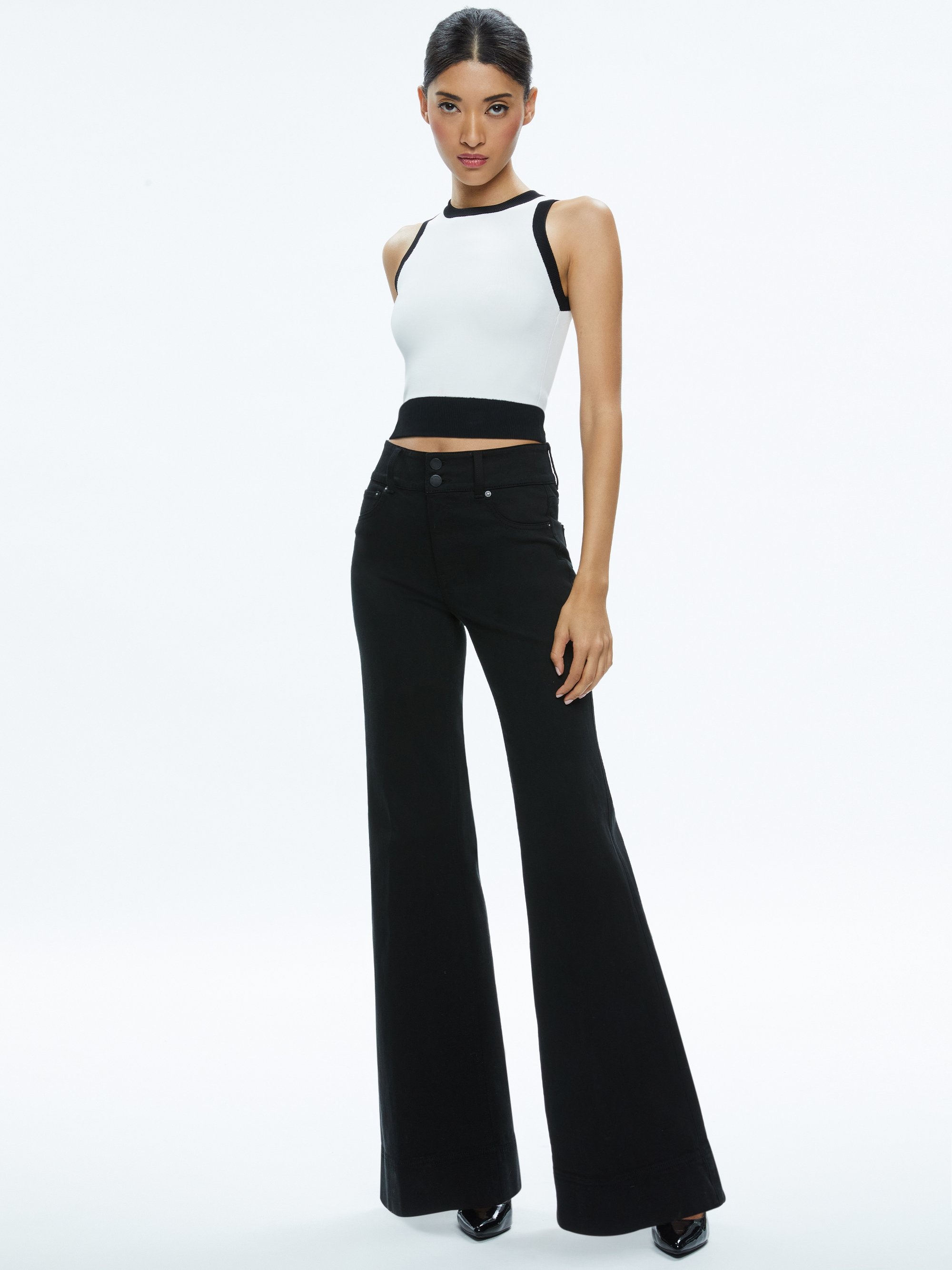 MISSA 5 POCKET HIGH RISE WIDE LEG JEAN - 3