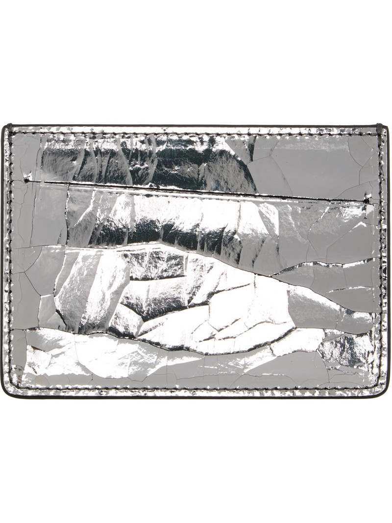 Maison Margiela Silver Four Stitches Card Holder outlook
