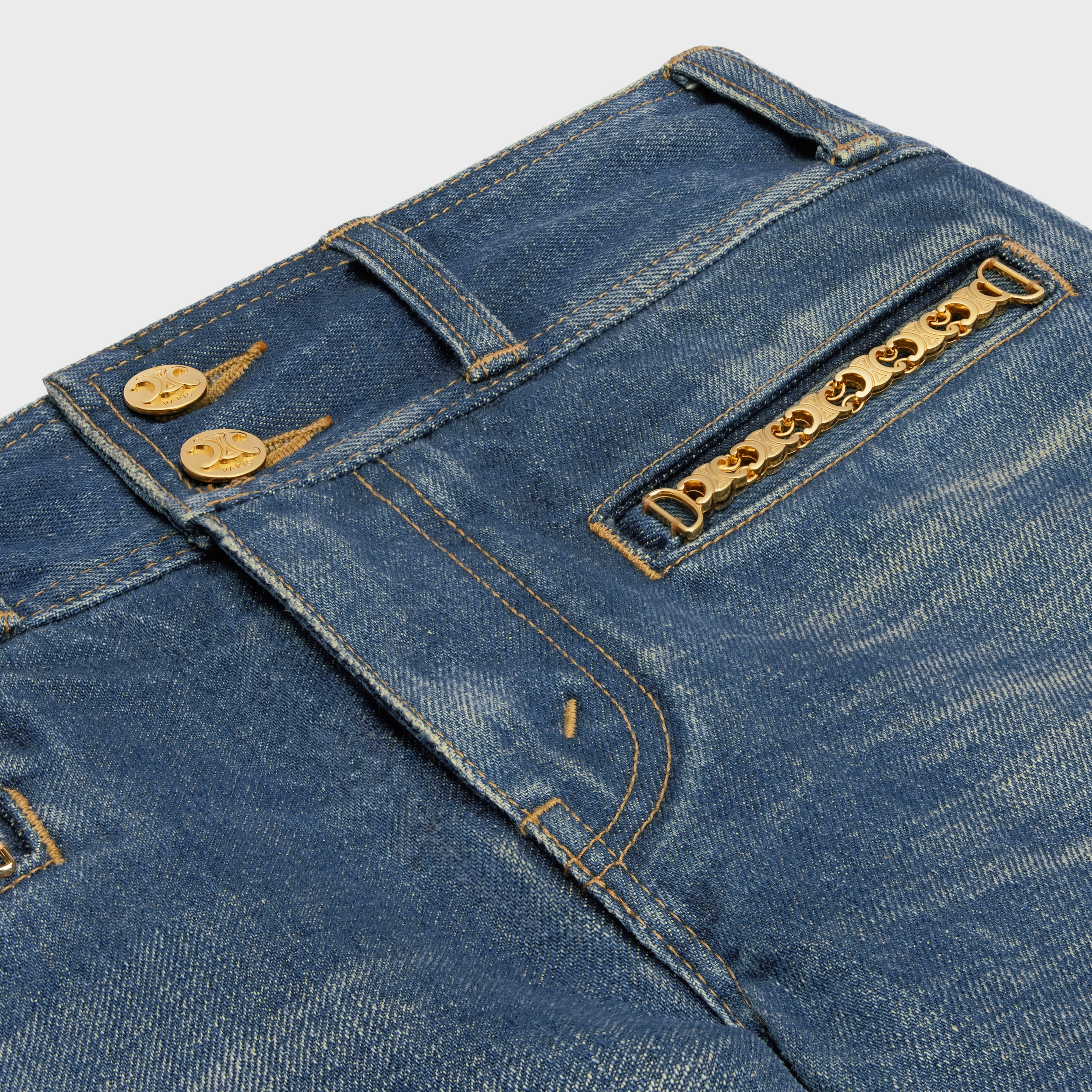 Jane flared jeans in dark union wash denim - 3