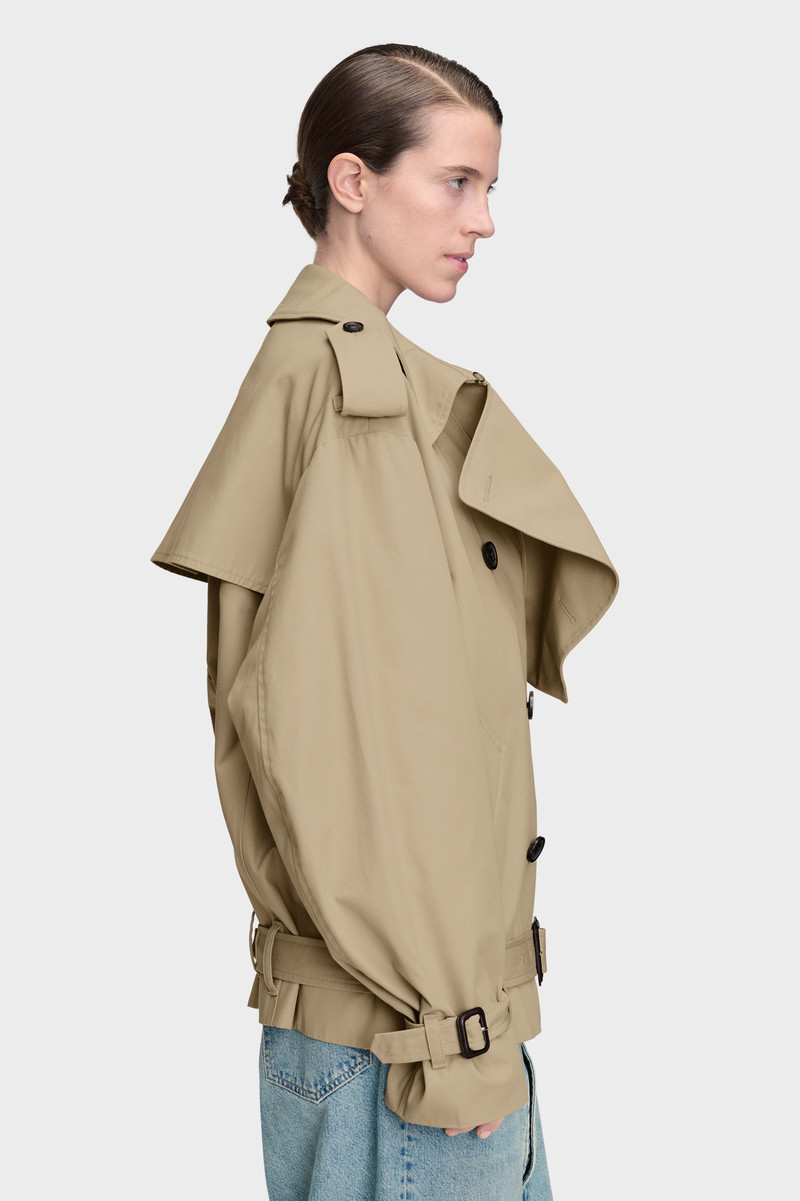 Folded Collar Cotton Caban 3