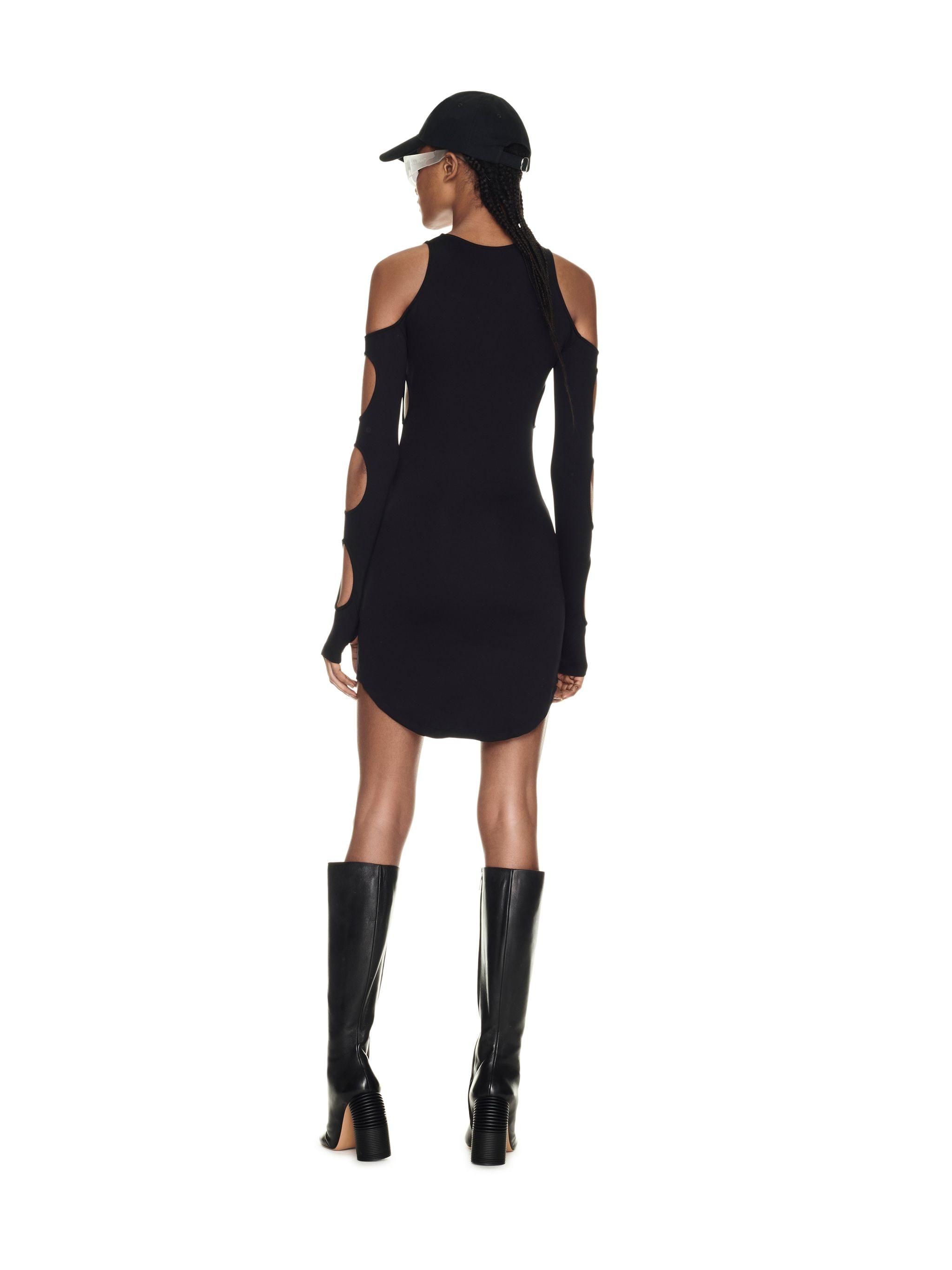 Sleek Holes Ls Mini Dress - 4
