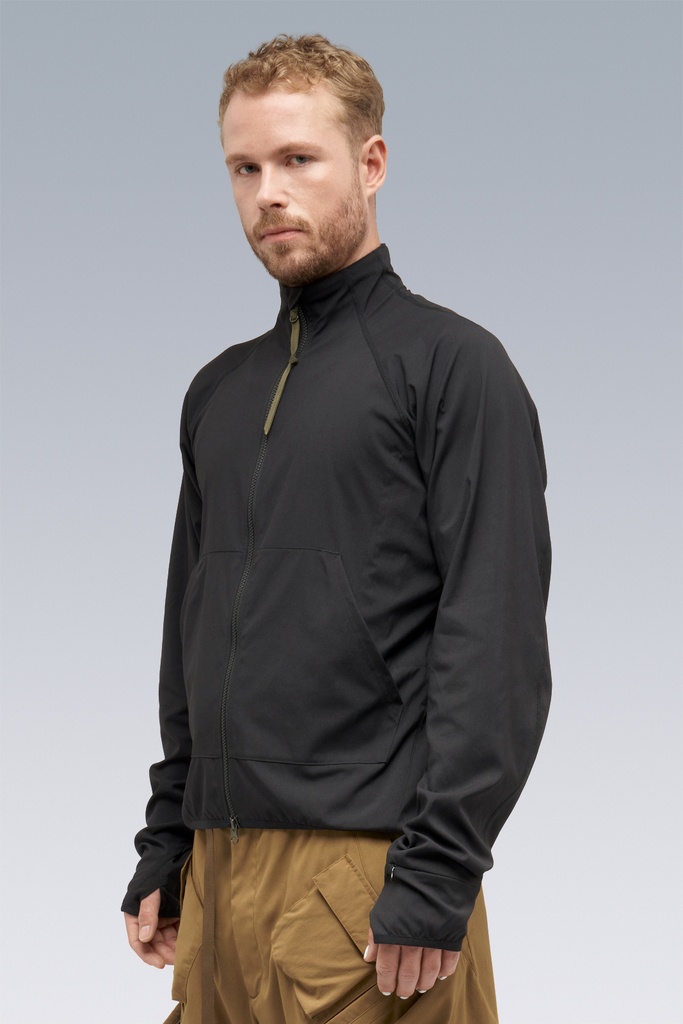 J97-M Nylon Stretch Contour Jacket Black