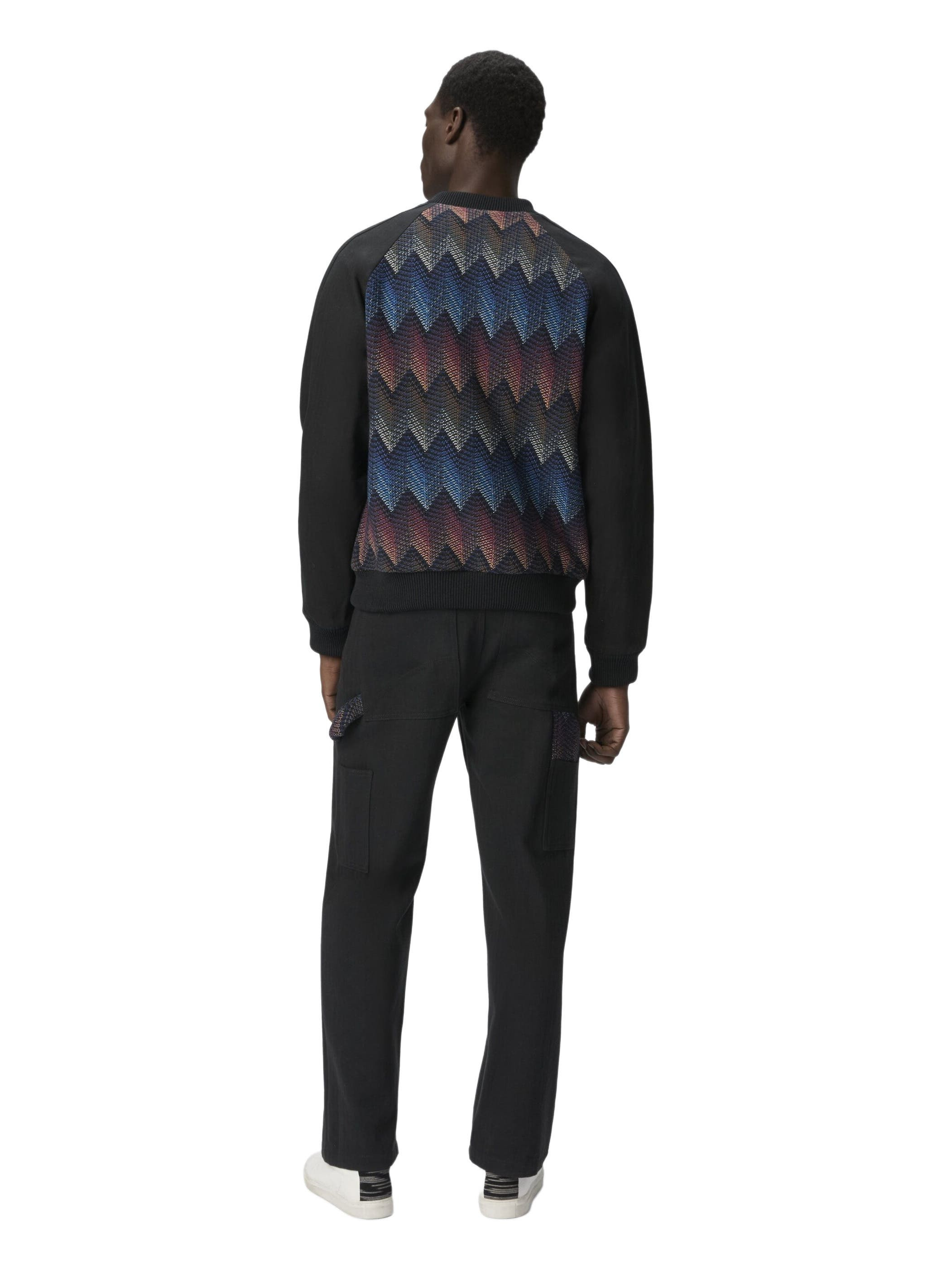 Missoni Cotton-blend Bomber Jacket With Zigzag Knit Insert in Multicoloured at Nordstrom - 3