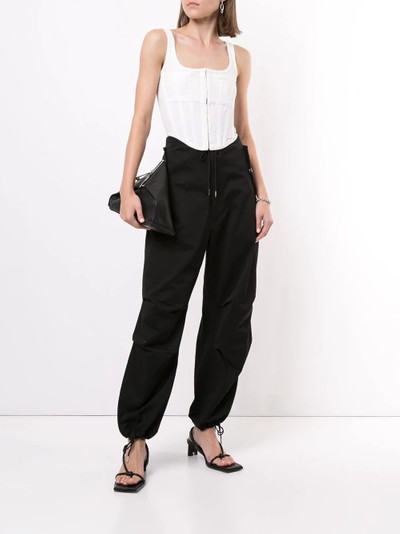 Dion Lee corset square neck top outlook