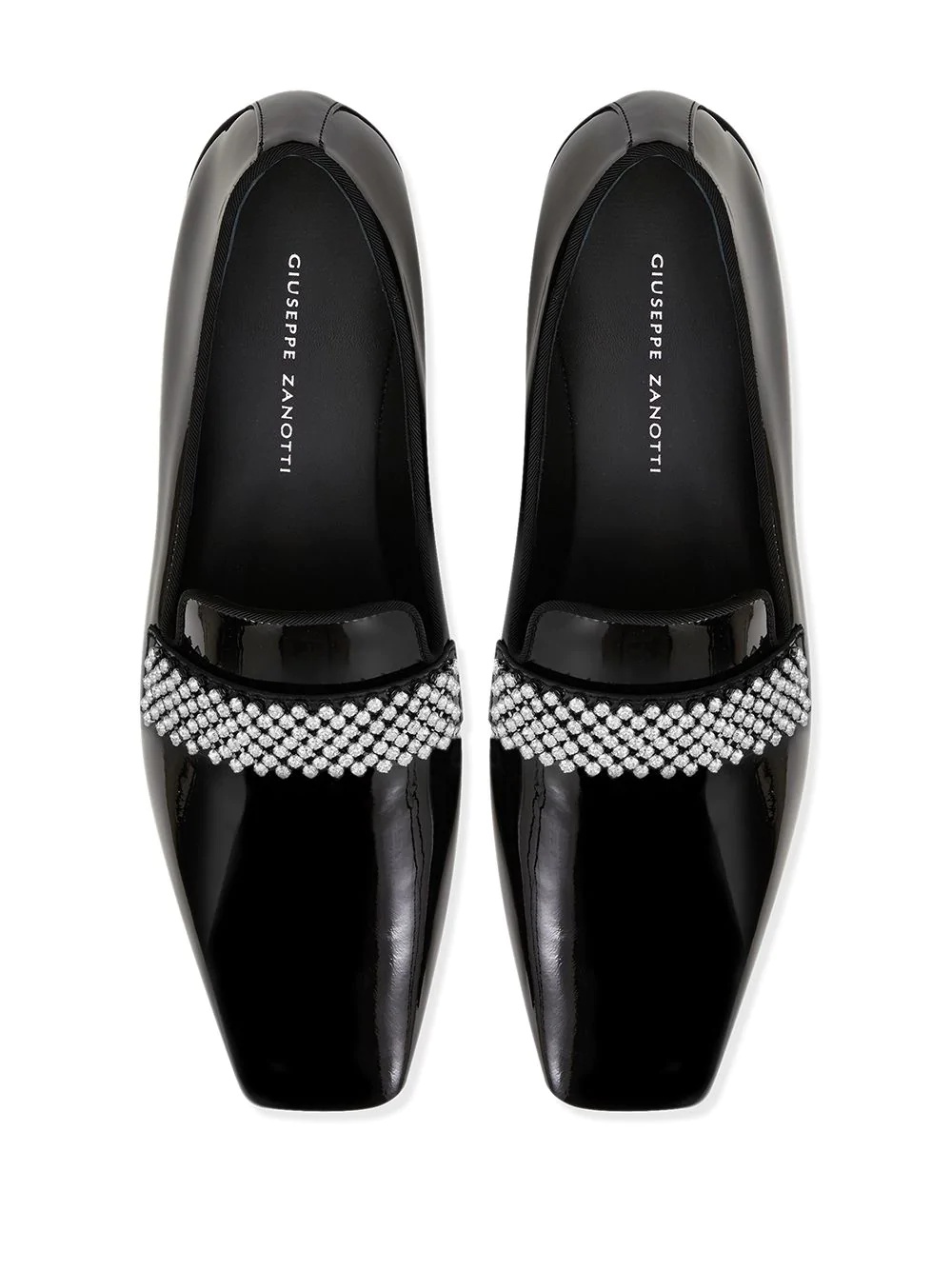 crystal detail loafers - 4