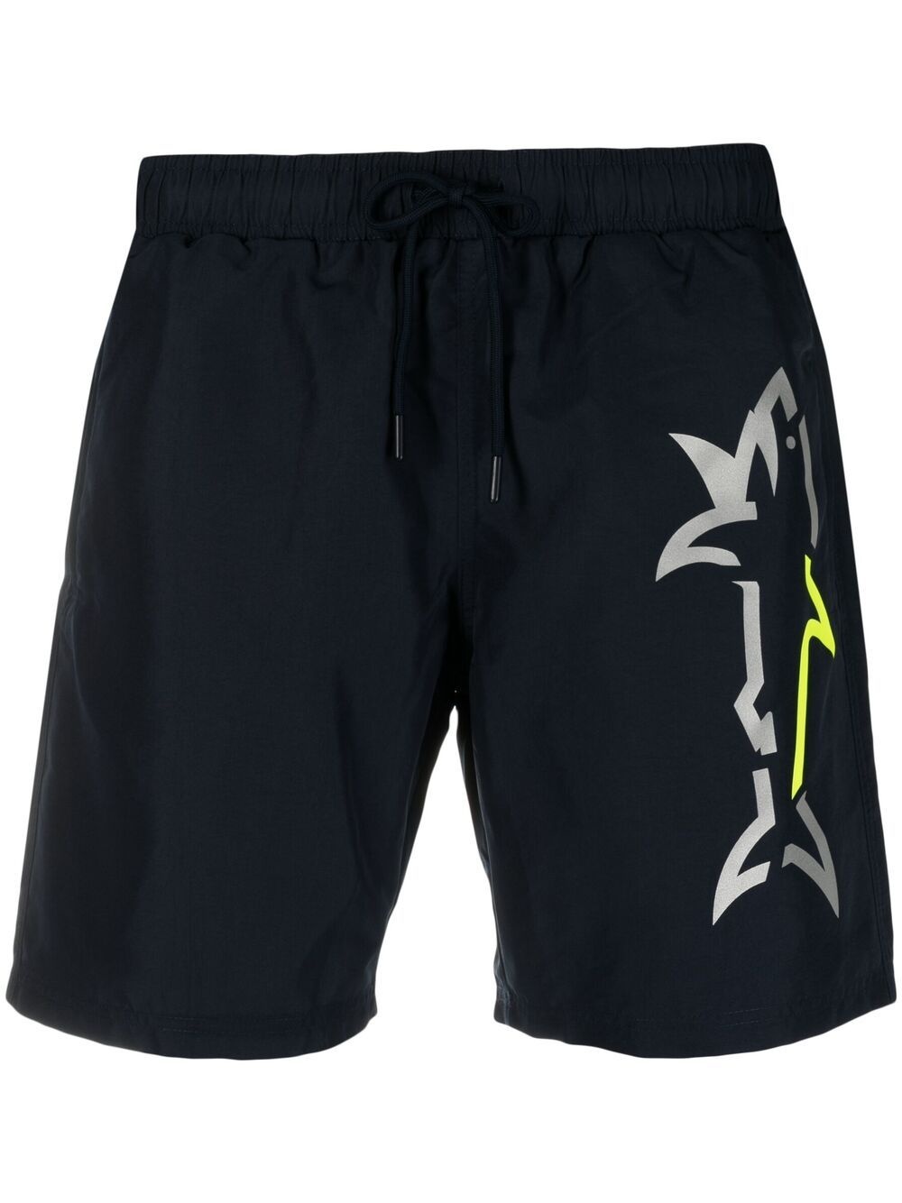 shark-print swim shorts - 1