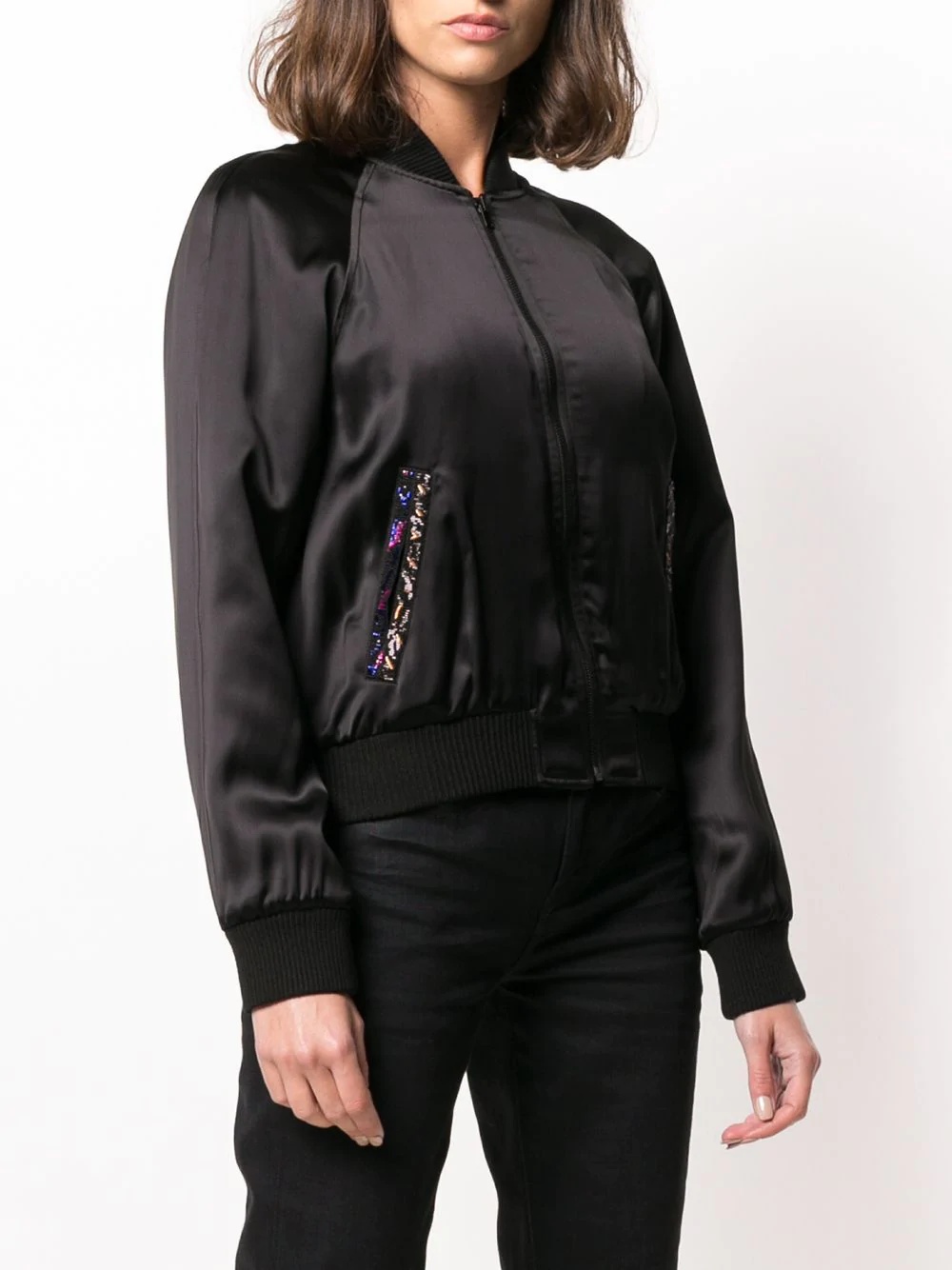 zipped bomber jacket - 4